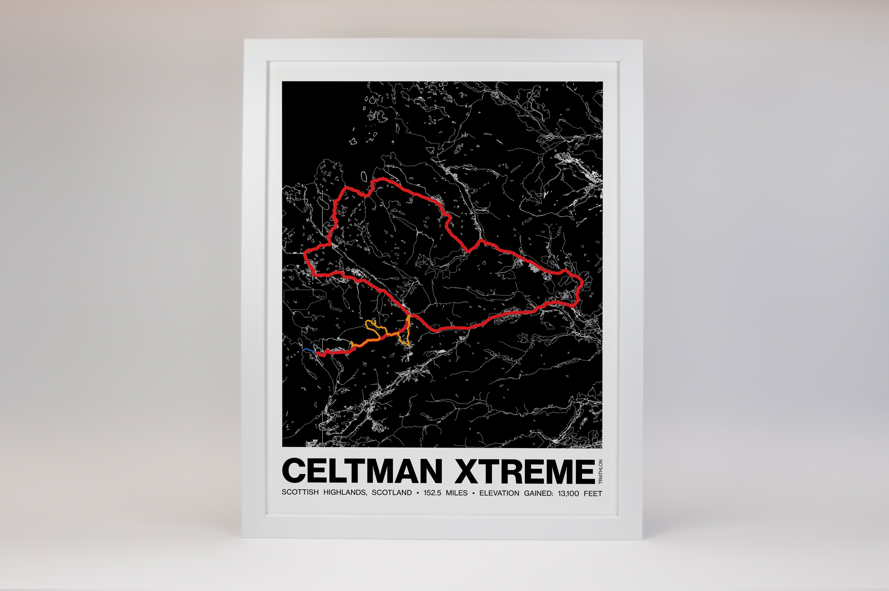 Celtman Xtreme Triathlon Poster - Grid Style