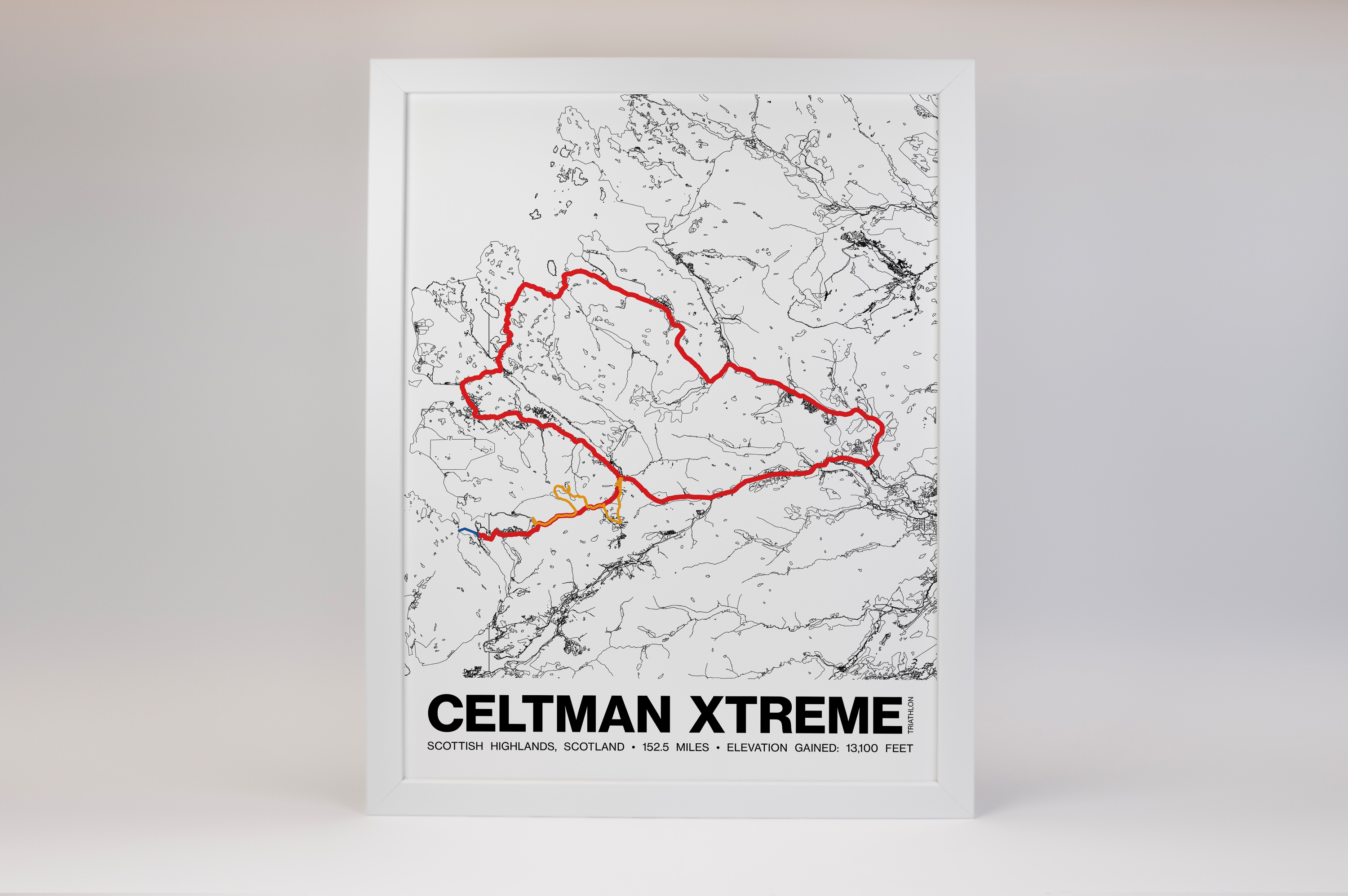 Celtman Xtreme Triathlon Poster - Grid Style