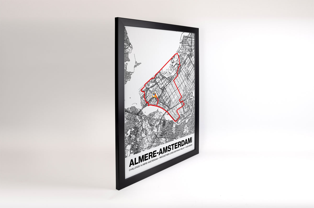 Challenge Almere-Amsterdam TriTogether Long Distance Relay Poster - Grid Style