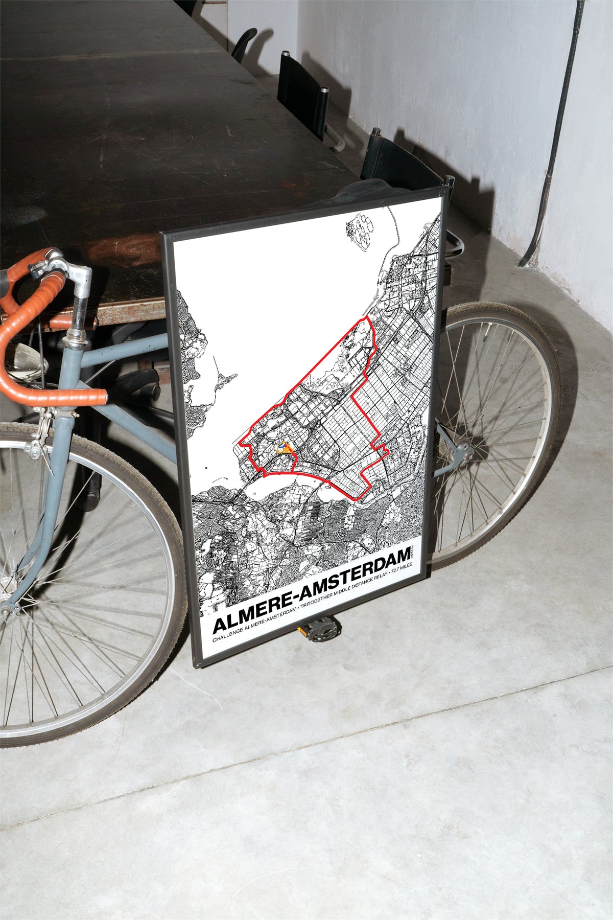 Challenge Almere-Amsterdam TriTogether Middle Distance Relay Poster - Grid Style