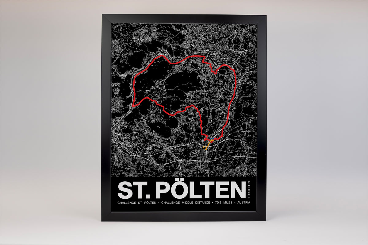 Challenge St. Pölten Middle Distance Poster - Grid Style