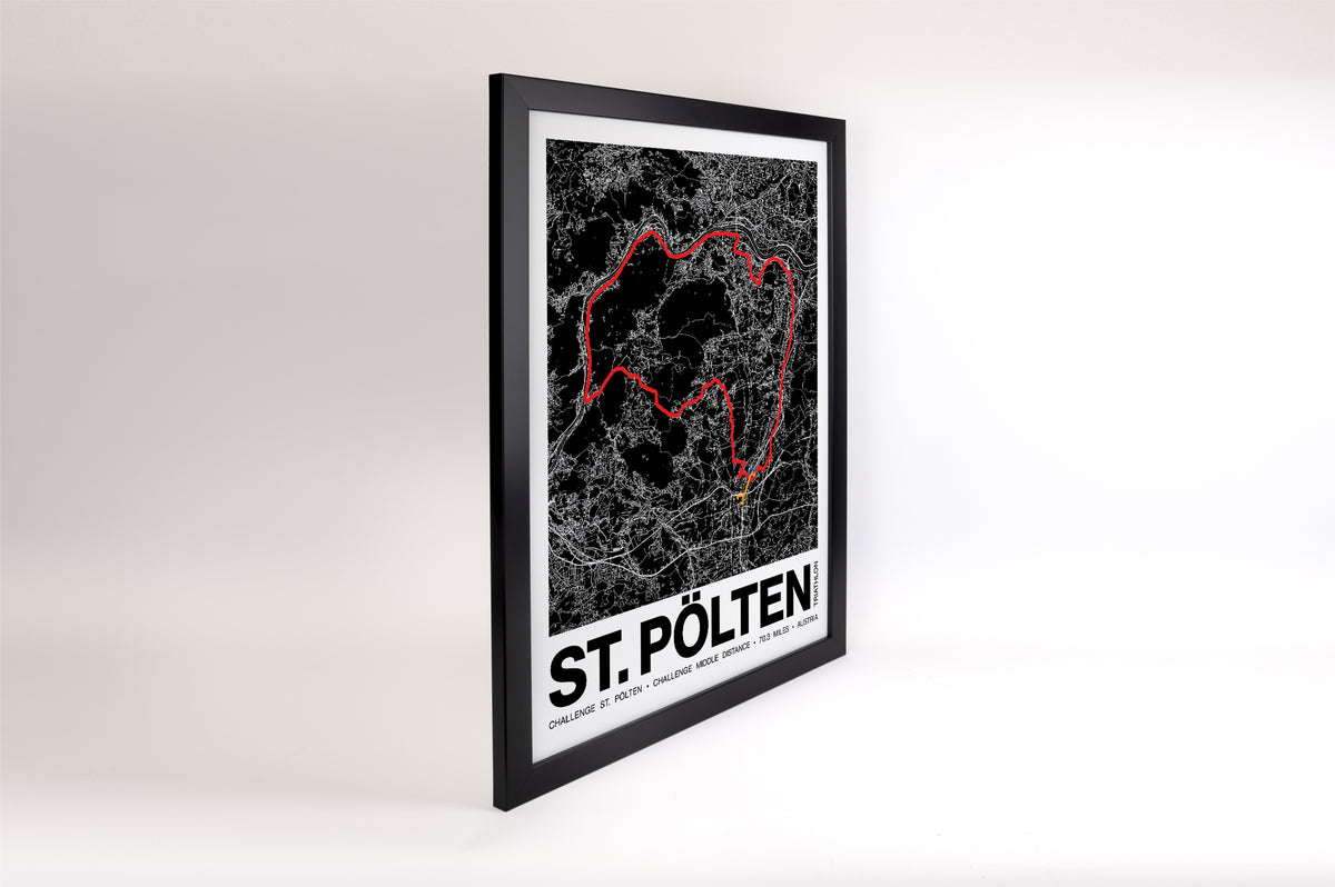 Challenge St. Pölten Middle Distance Poster - Grid Style
