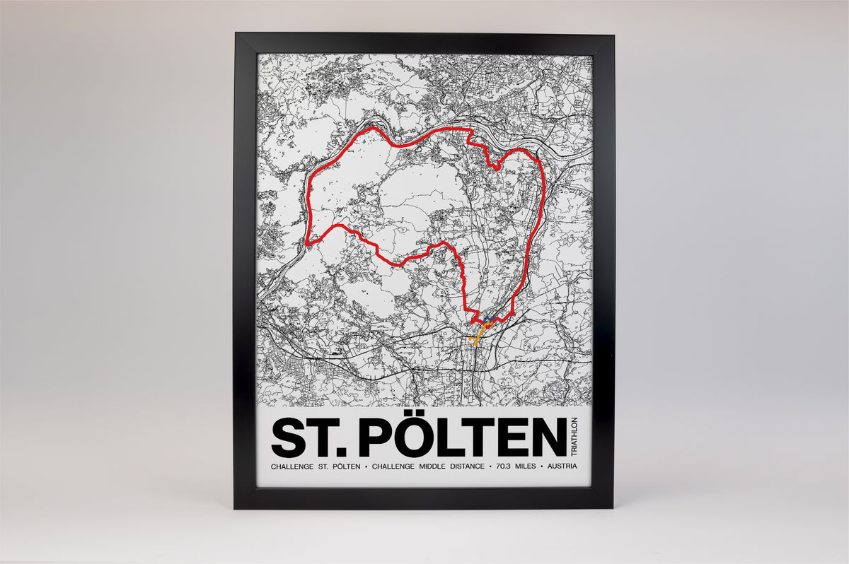 Challenge St. Pölten Middle Distance Poster - Grid Style