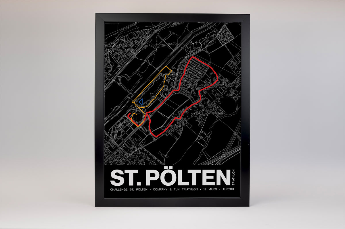 Challenge St. Pölten Company & Fun Triathlon Poster - Grid Style