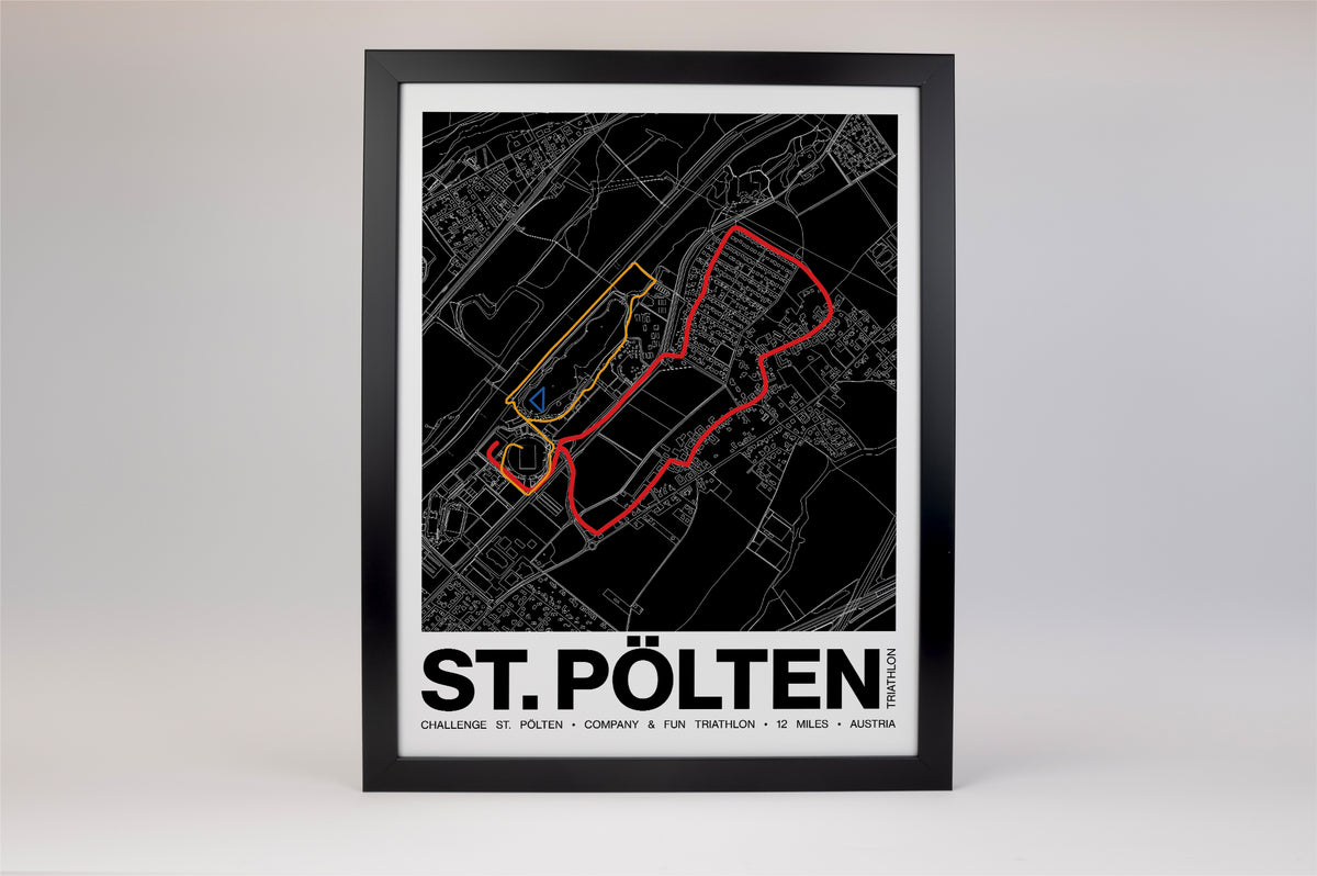 Challenge St. Pölten Company & Fun Triathlon Poster - Grid Style