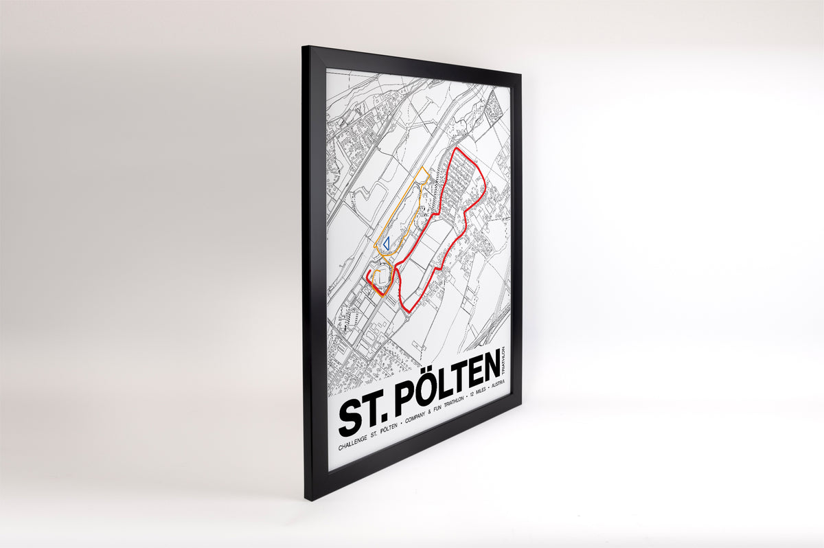 Challenge St. Pölten Company & Fun Triathlon Poster - Grid Style