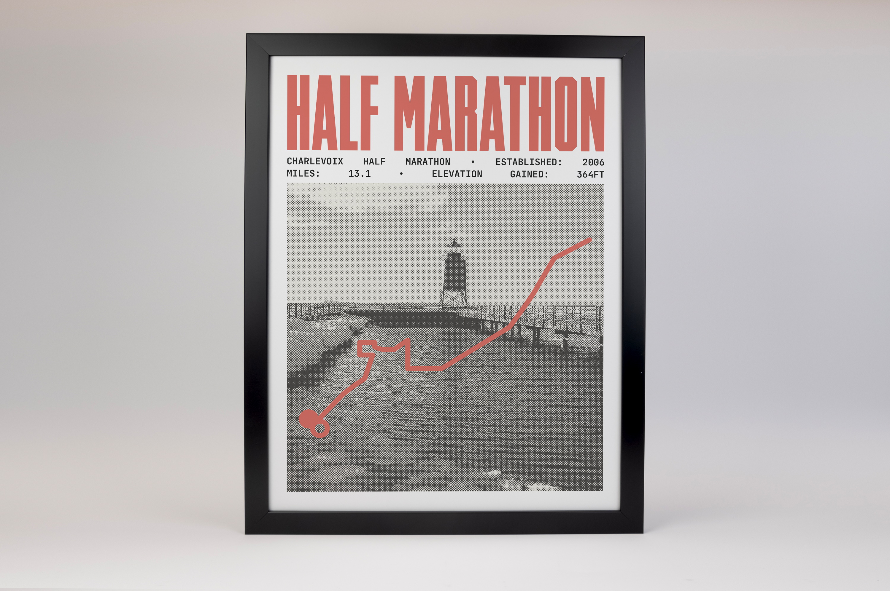 Charlevoix Half-Marathon Poster