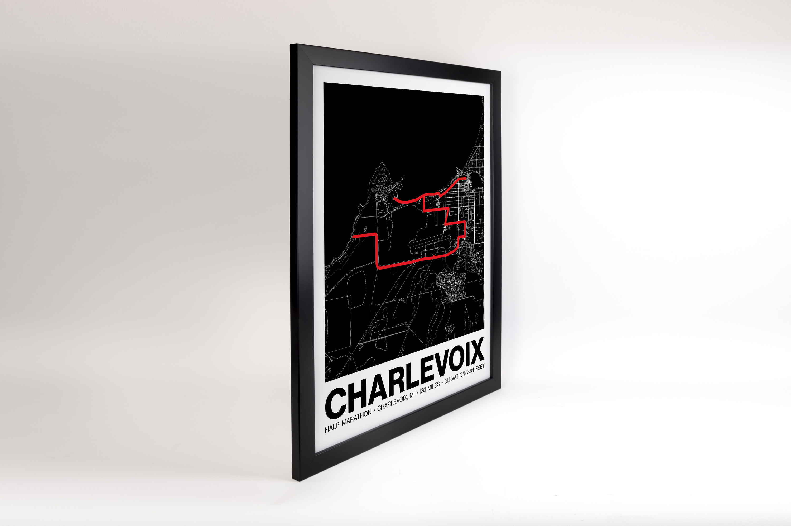 Charlevoix Half Marathon Poster - Grid Style