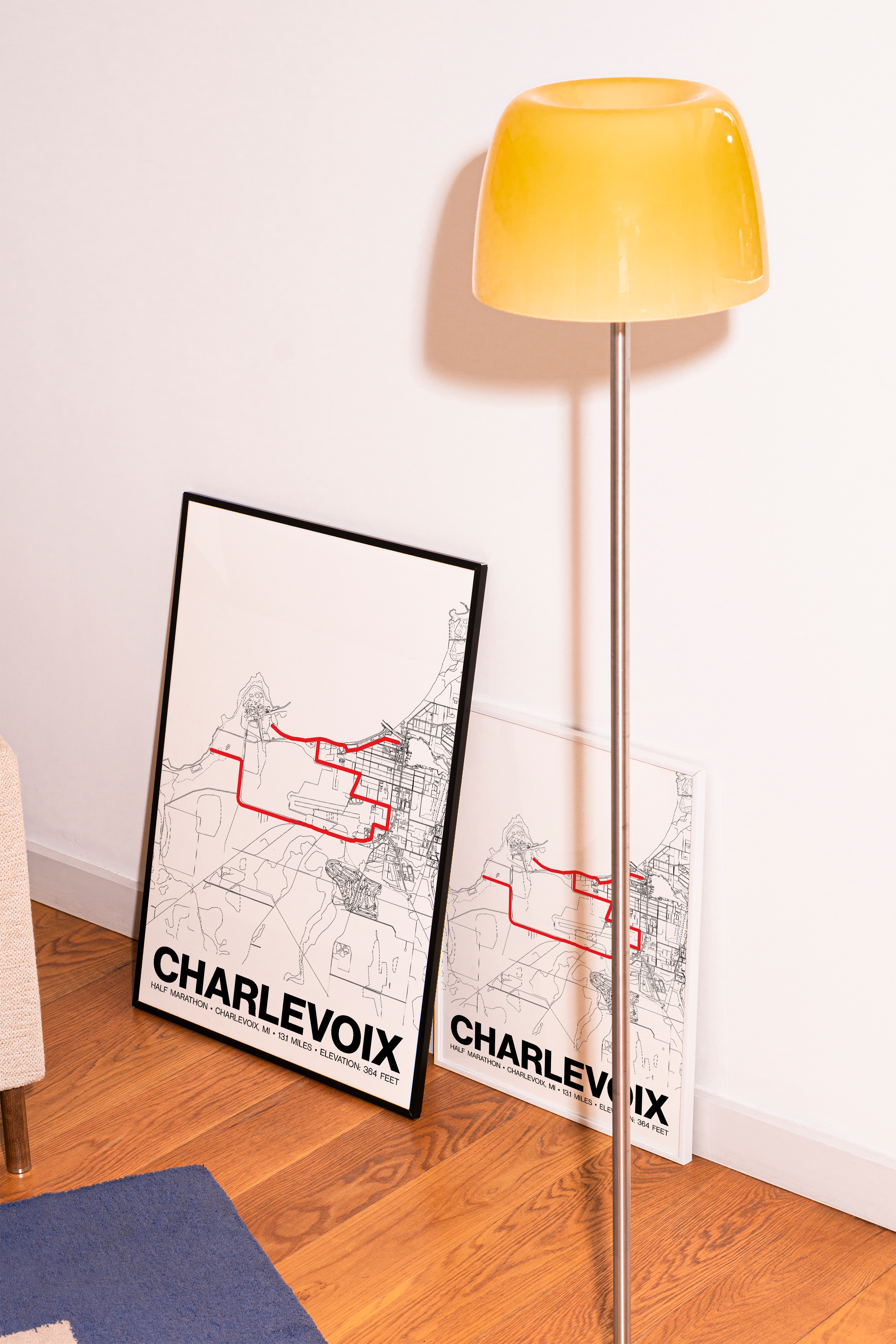 Charlevoix Half Marathon Poster - Grid Style