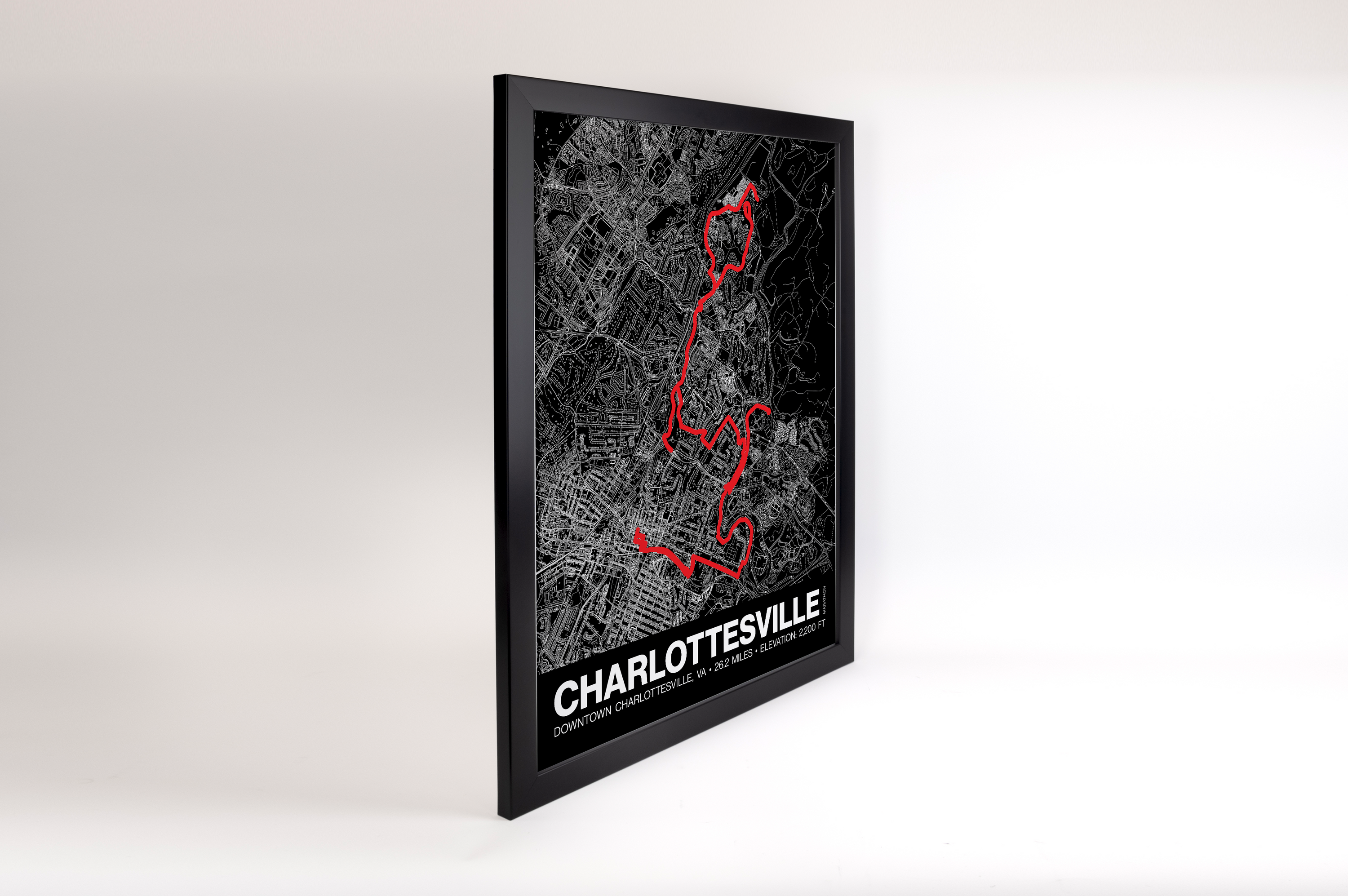 Charlottesville Marathon Poster - Grid Style