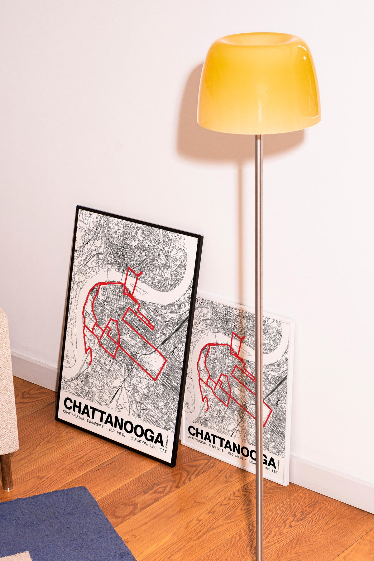 Chattanooga Marathon Poster - Grid Style