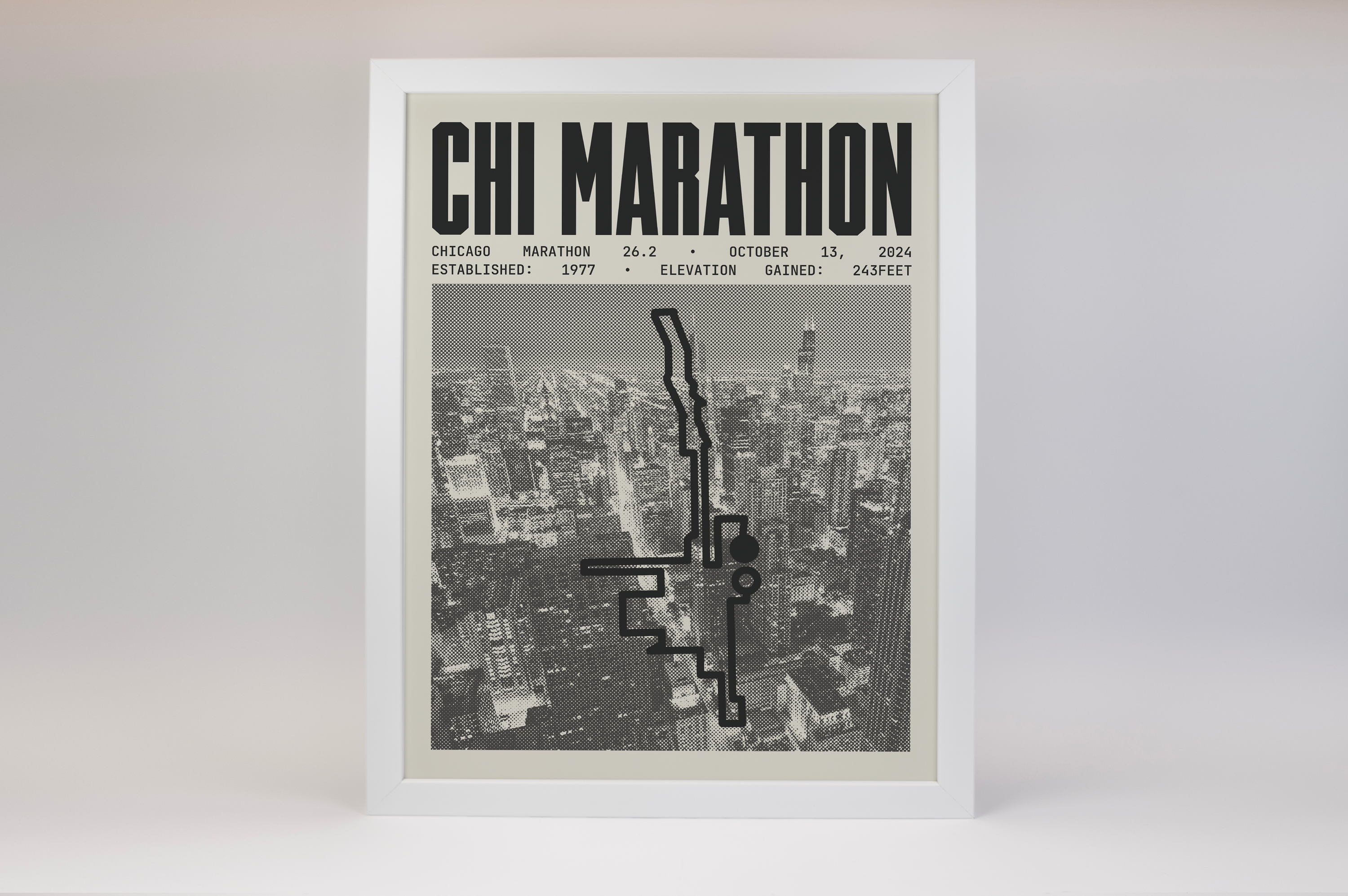 Chicago Marathon Poster