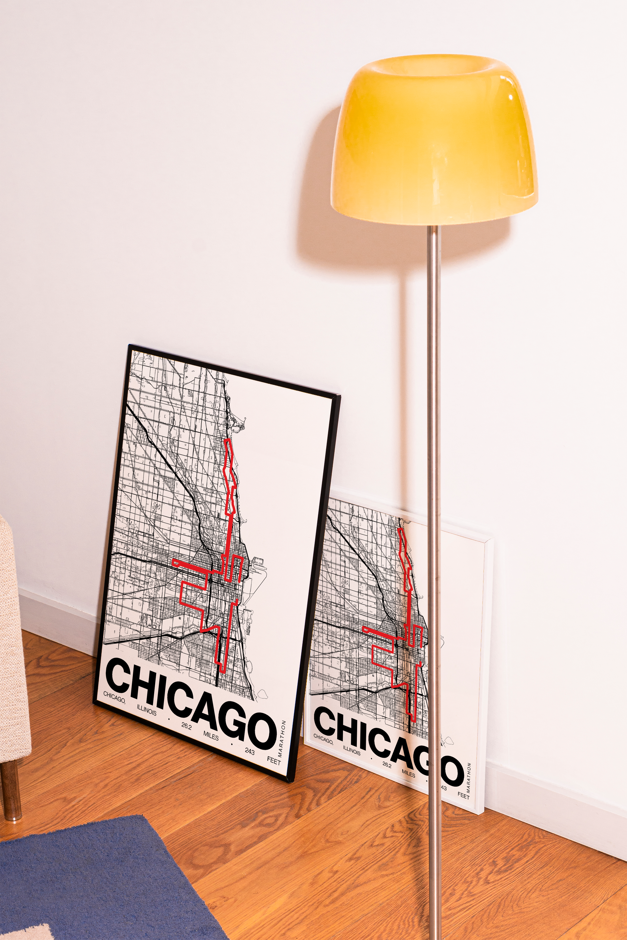 Chicago Marathon Poster - Grid Style