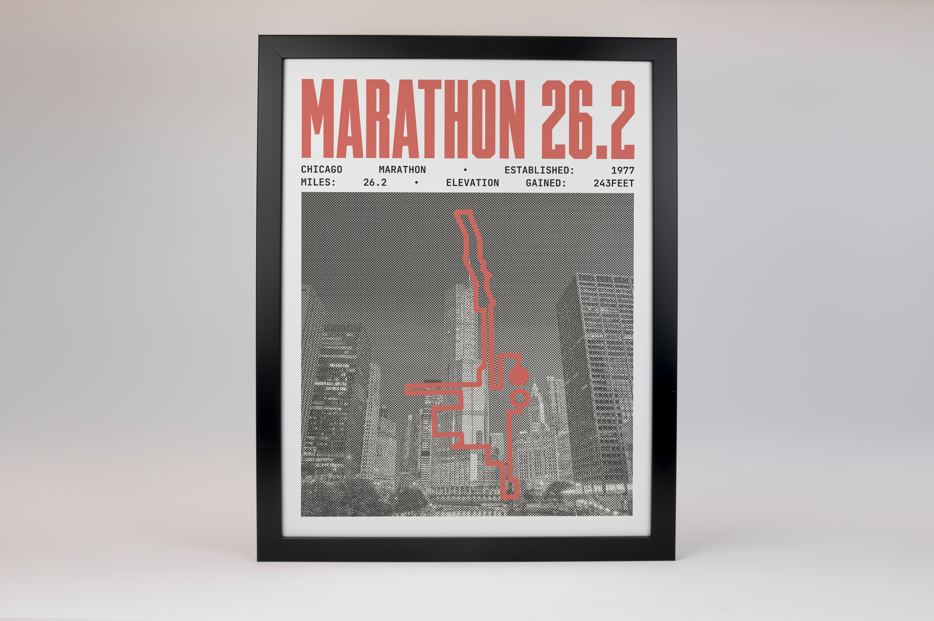 Chicago Marathon Poster V2