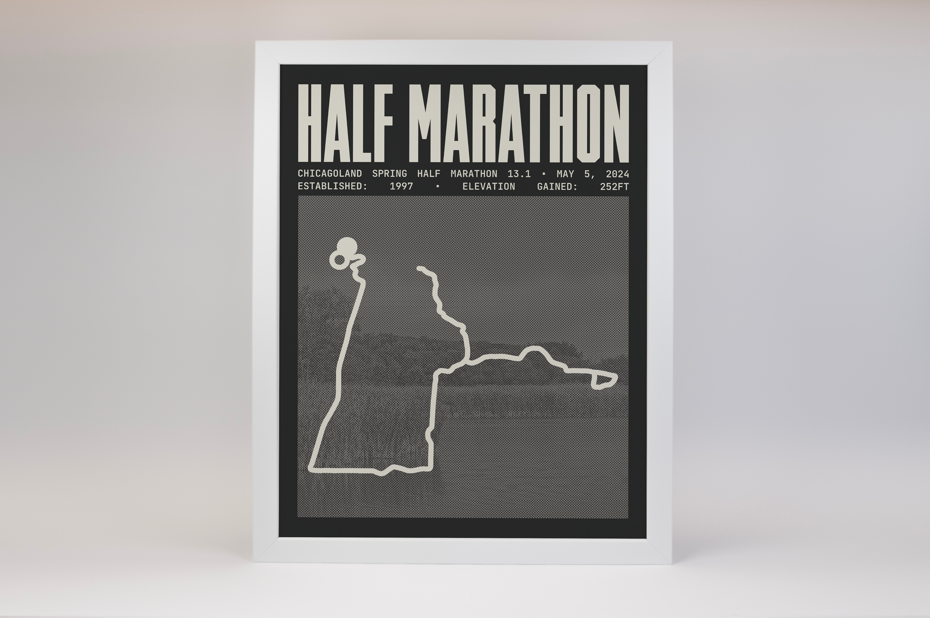 Chicagoland Spring Half-Marathon Poster