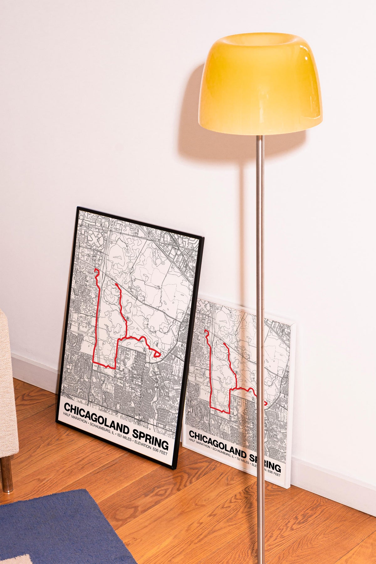Chicagoland Spring Half Marathon Poster - Grid Style