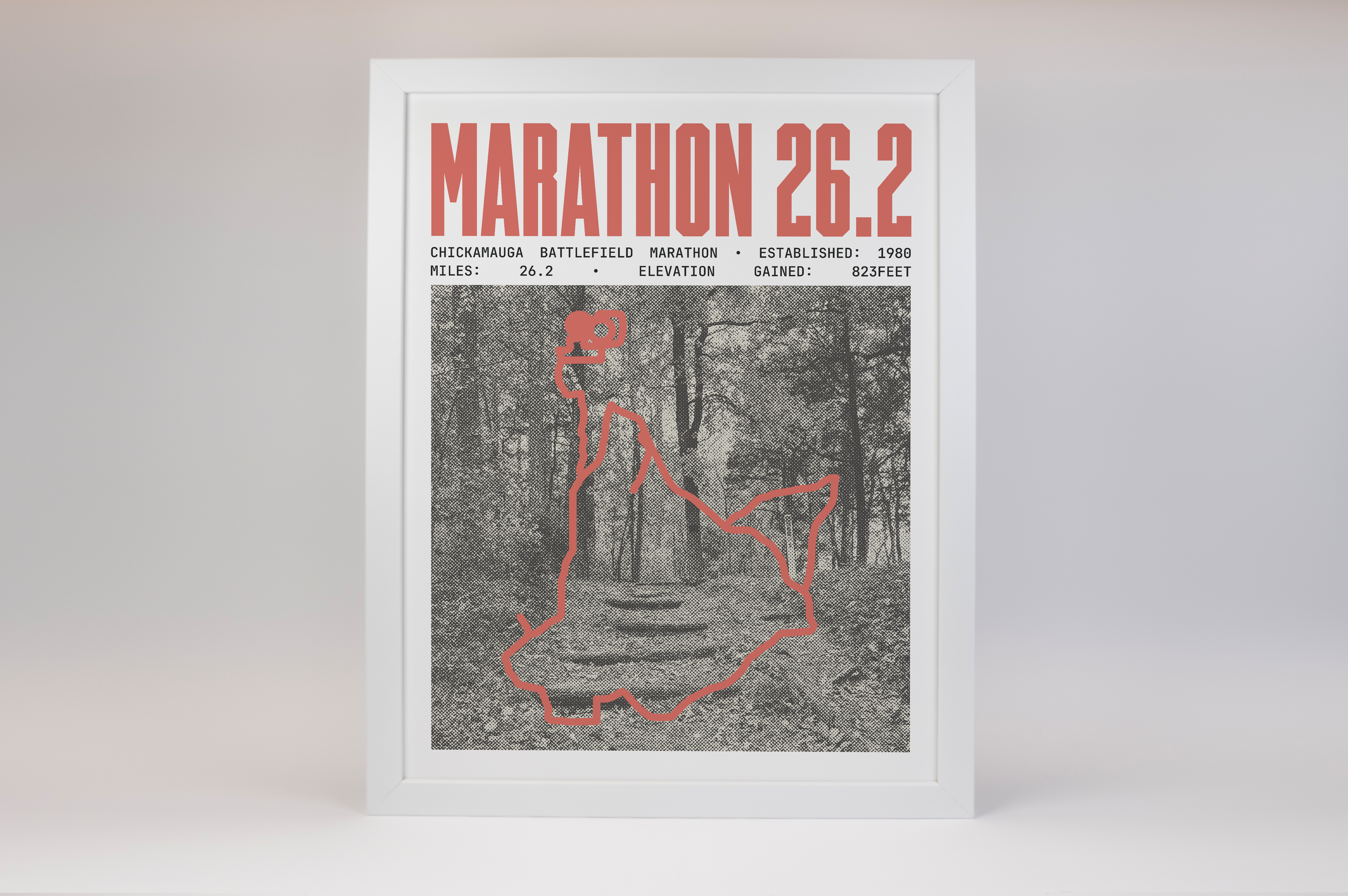 Chickamauga Battlefield Marathon Poster