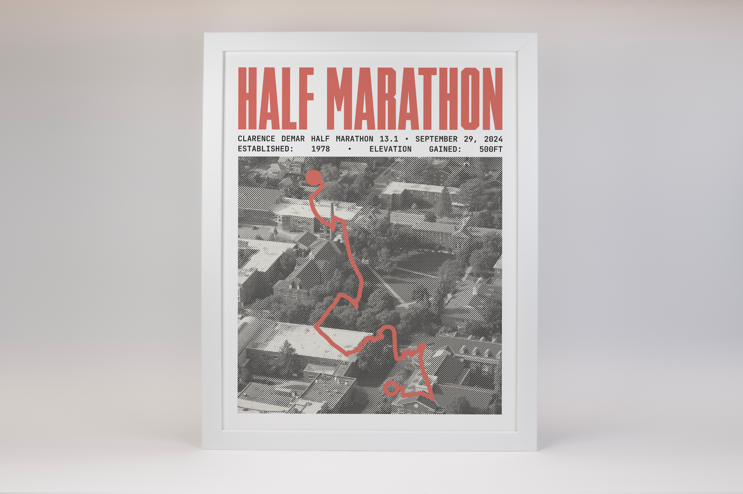 Clarence DeMar Half-Marathon Poster