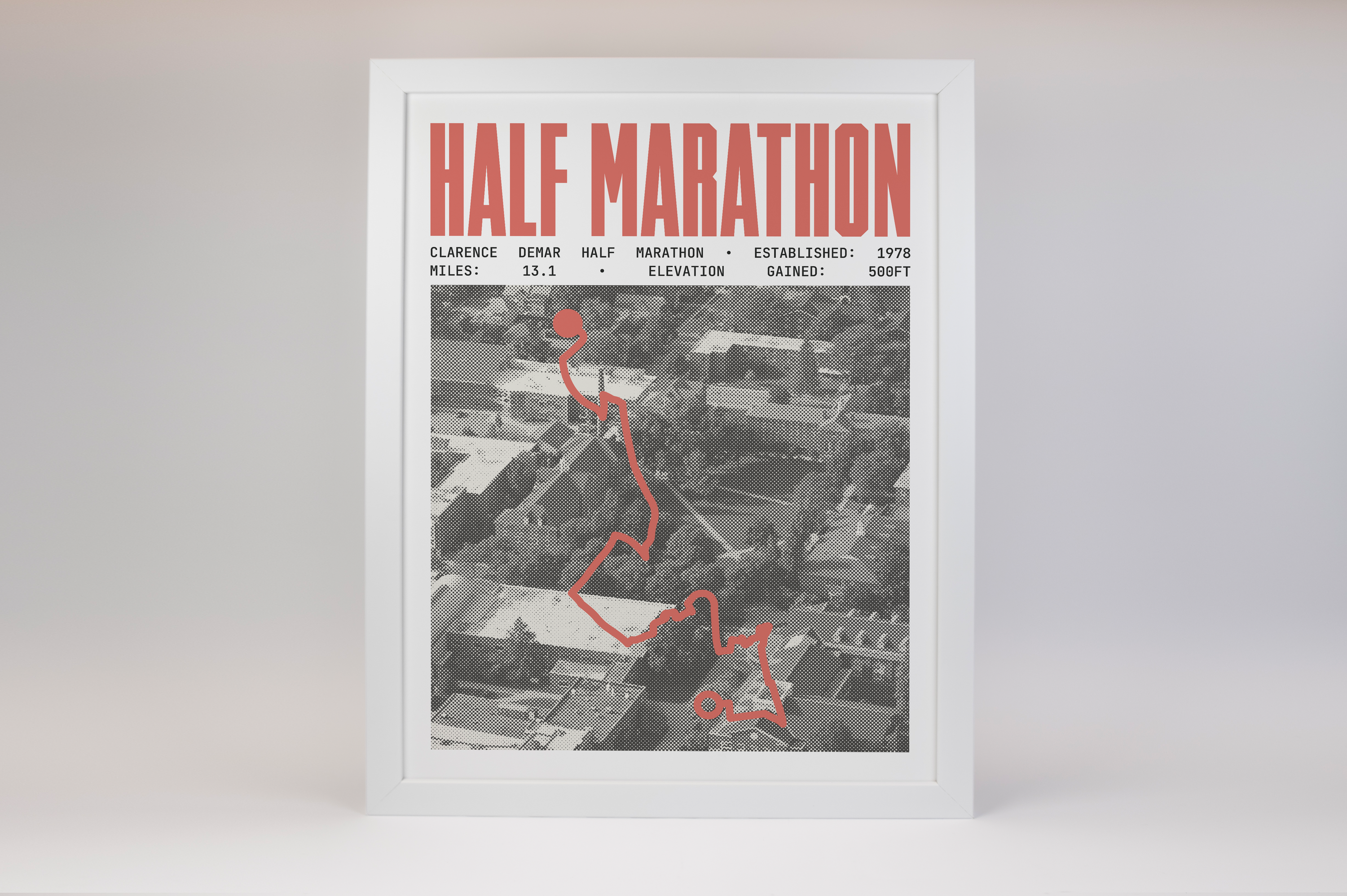 Clarence DeMar Half-Marathon Poster