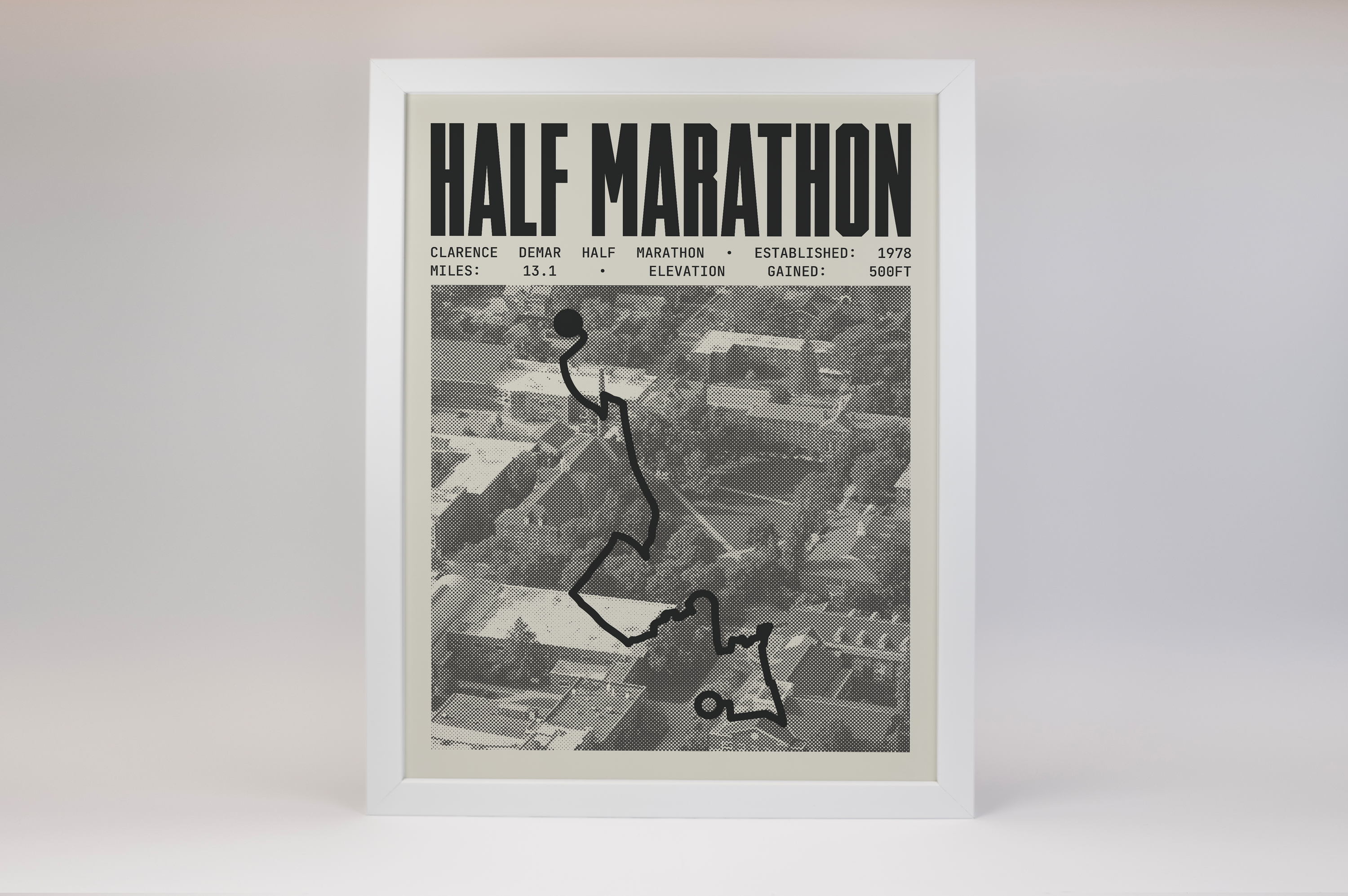 Clarence DeMar Half-Marathon Poster