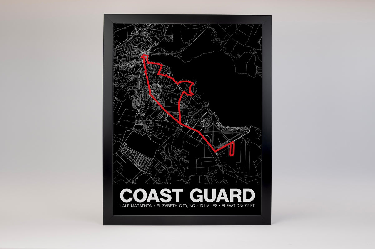 Coast Guard Half Marathon Poster - Grid Style