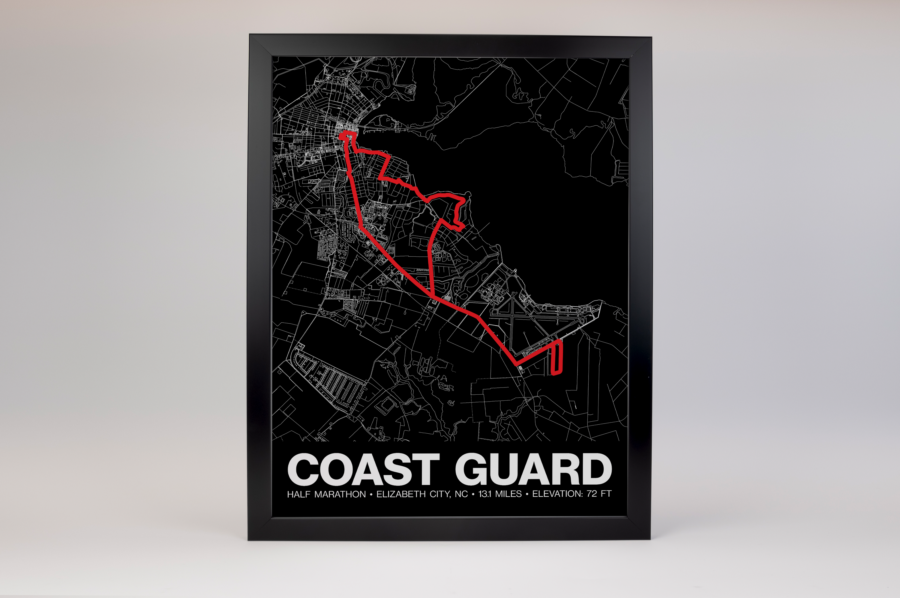 Coast Guard Half Marathon Poster - Grid Style