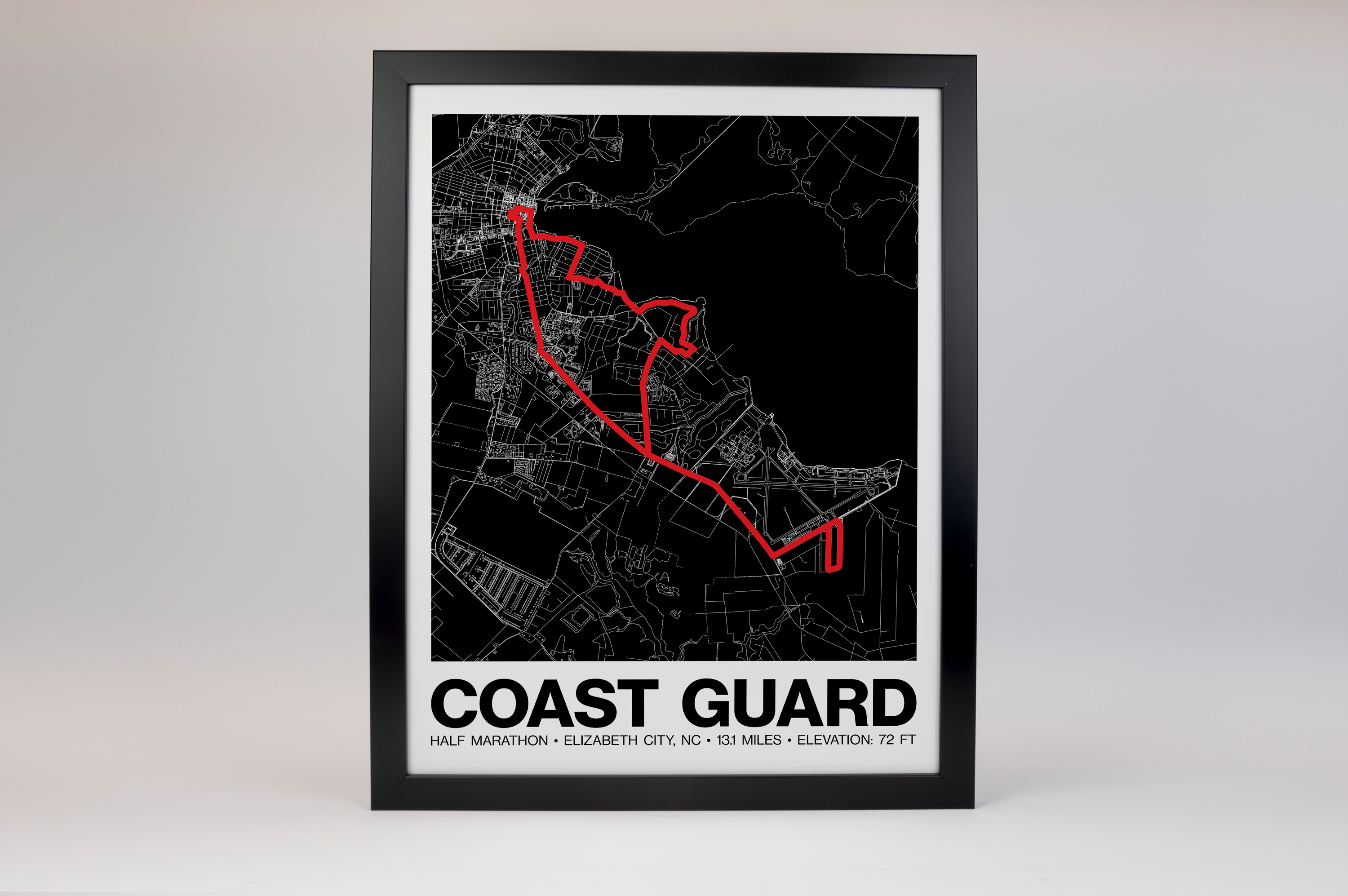 Coast Guard Half Marathon Poster - Grid Style