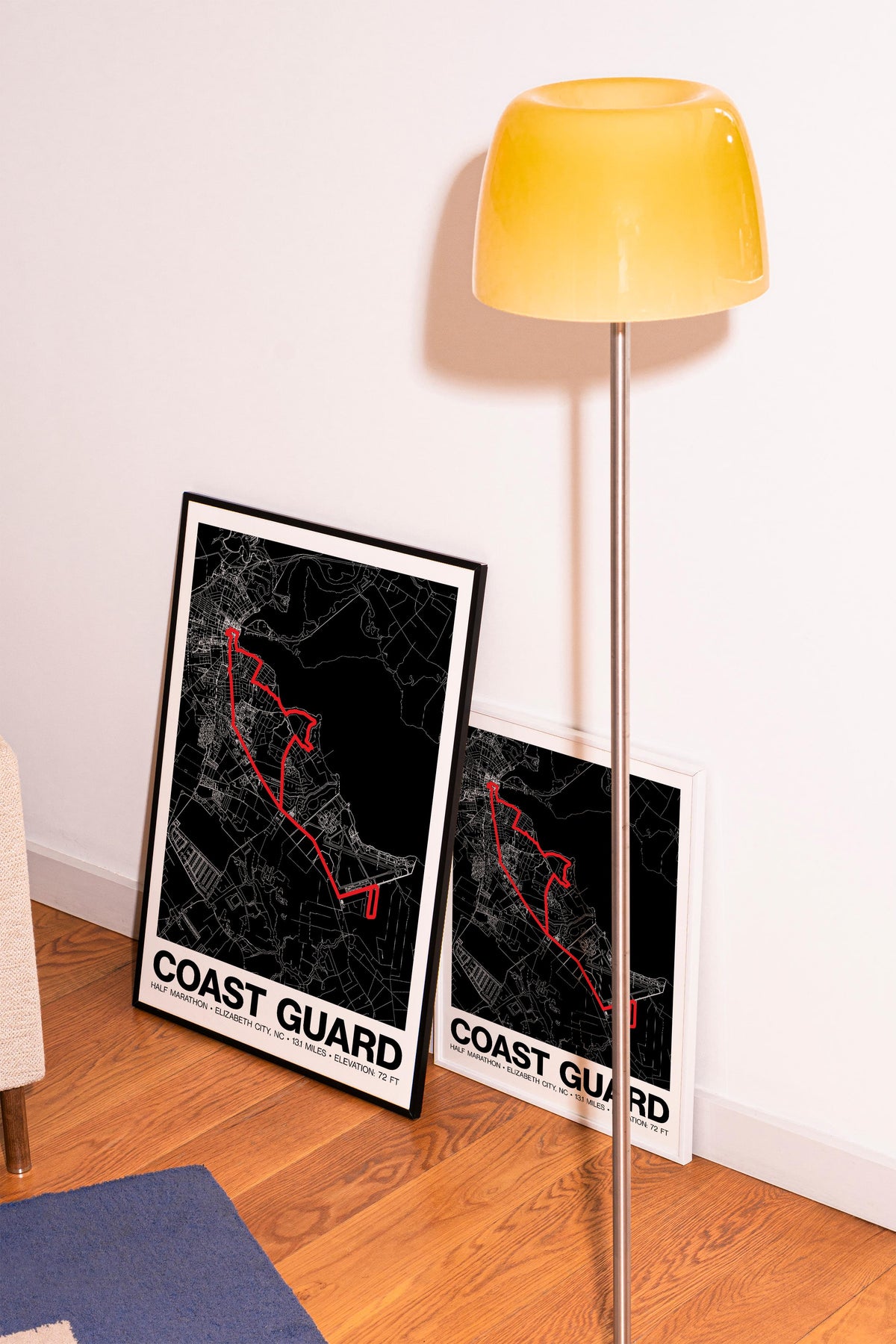 Coast Guard Half Marathon Poster - Grid Style