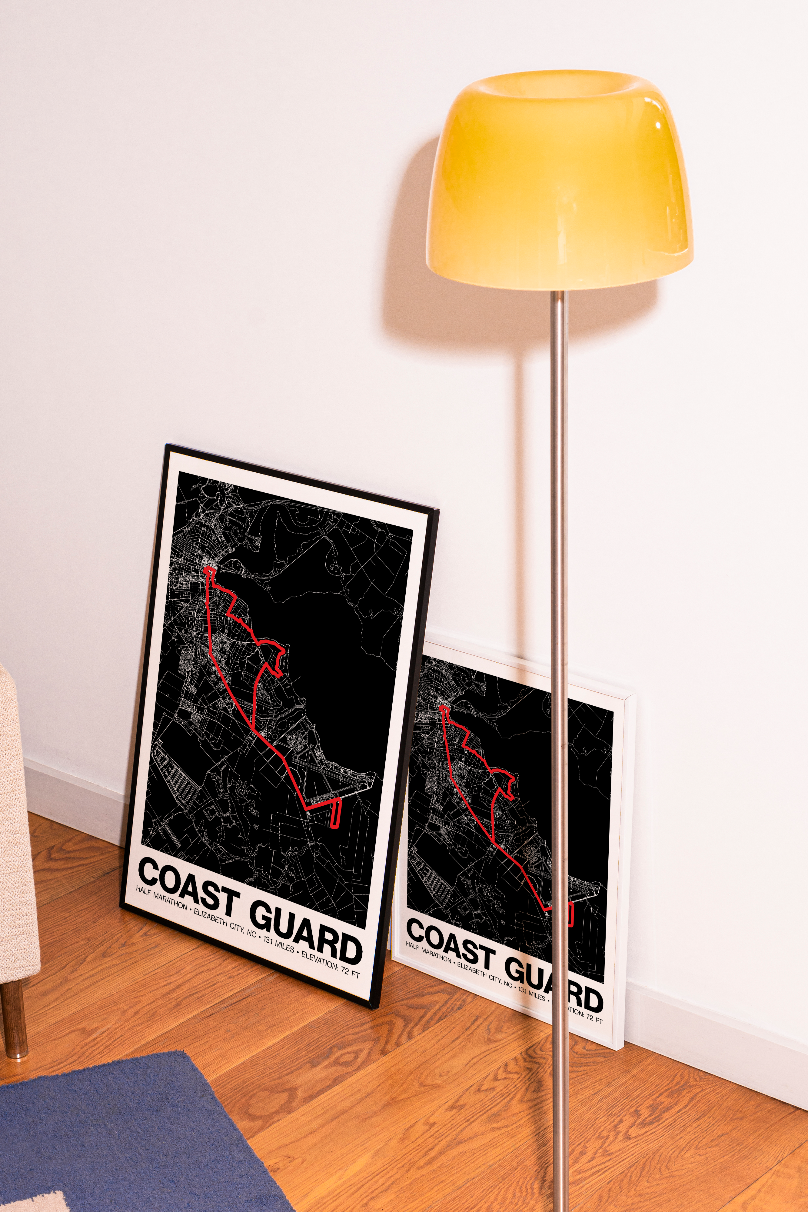 Coast Guard Half Marathon Poster - Grid Style