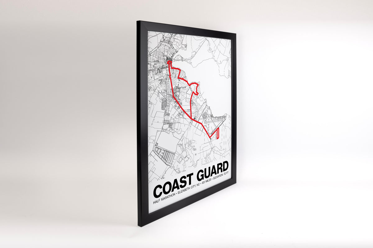 Coast Guard Half Marathon Poster - Grid Style