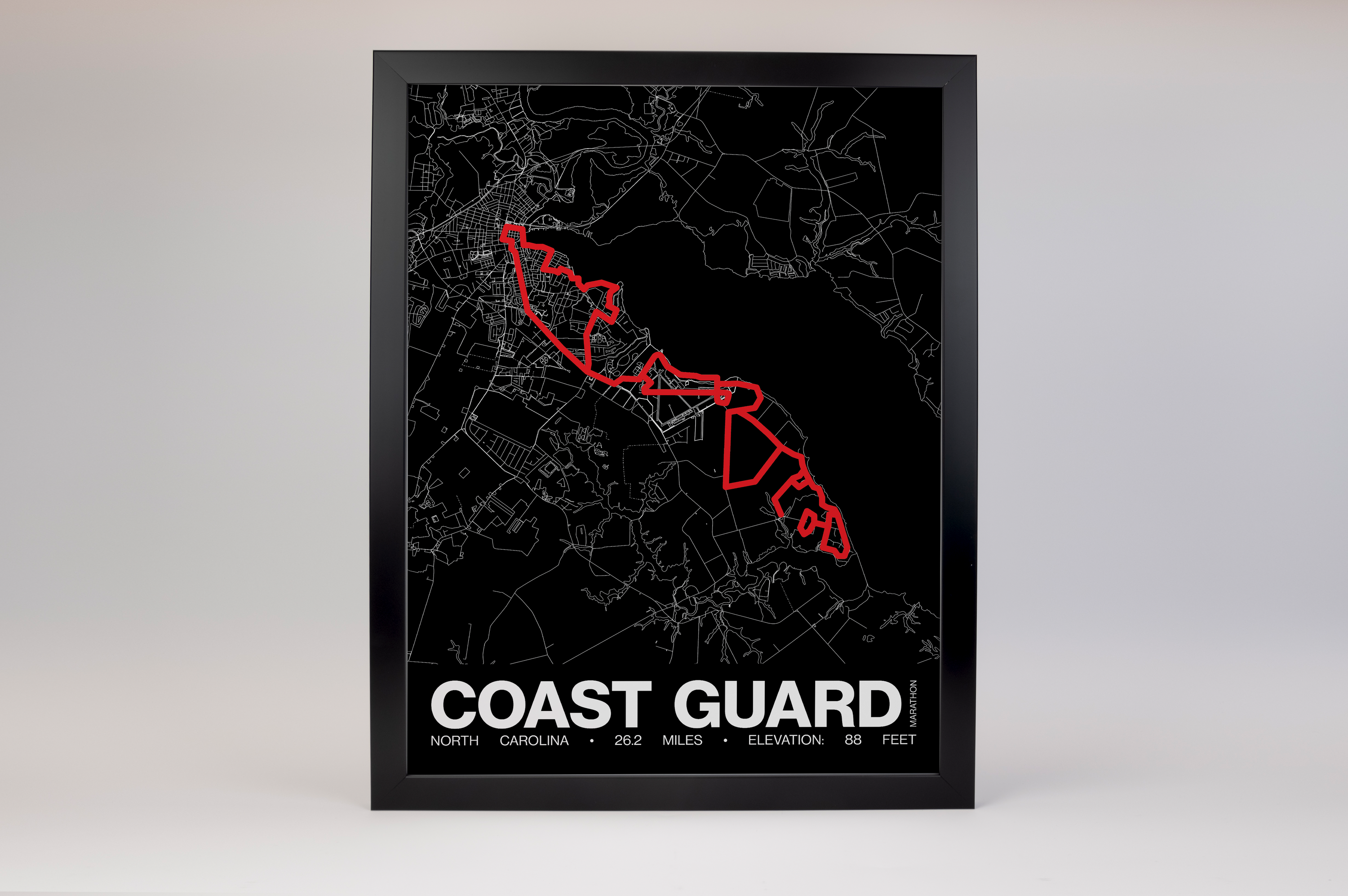 Coast Guard Marathon Poster - Grid Style