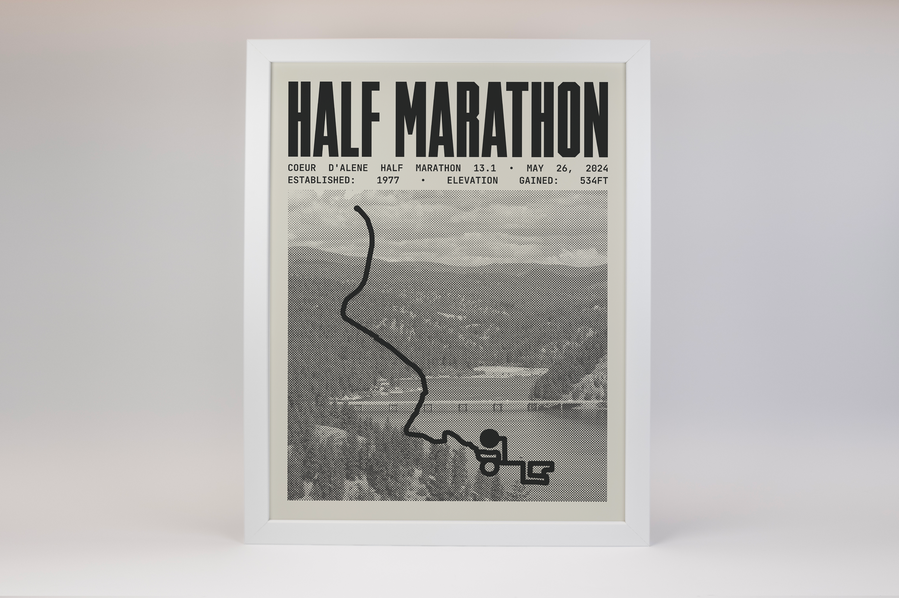 Coeur d'Alene Half-Marathon Poster