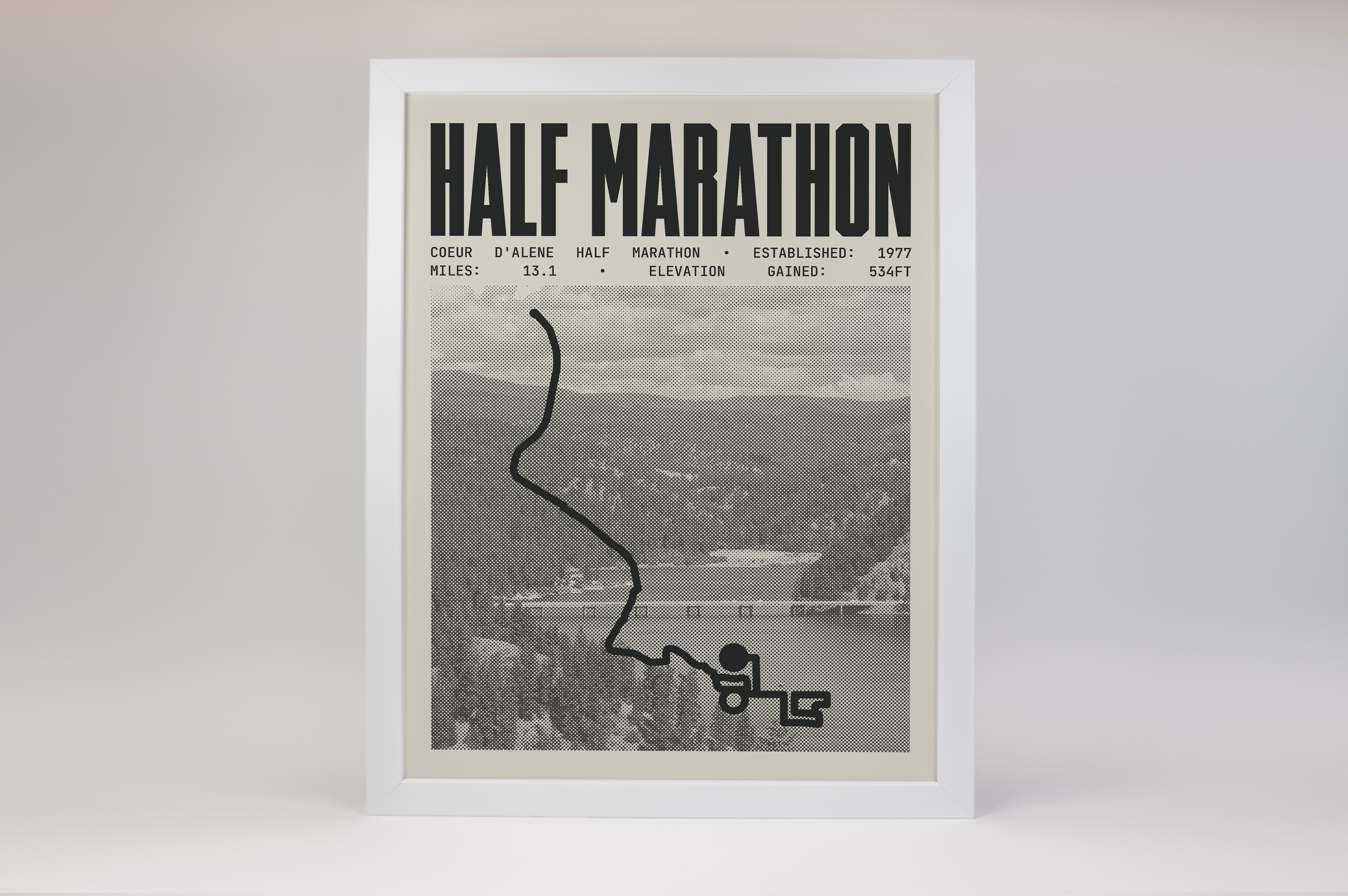 Coeur d'Alene Half-Marathon Poster
