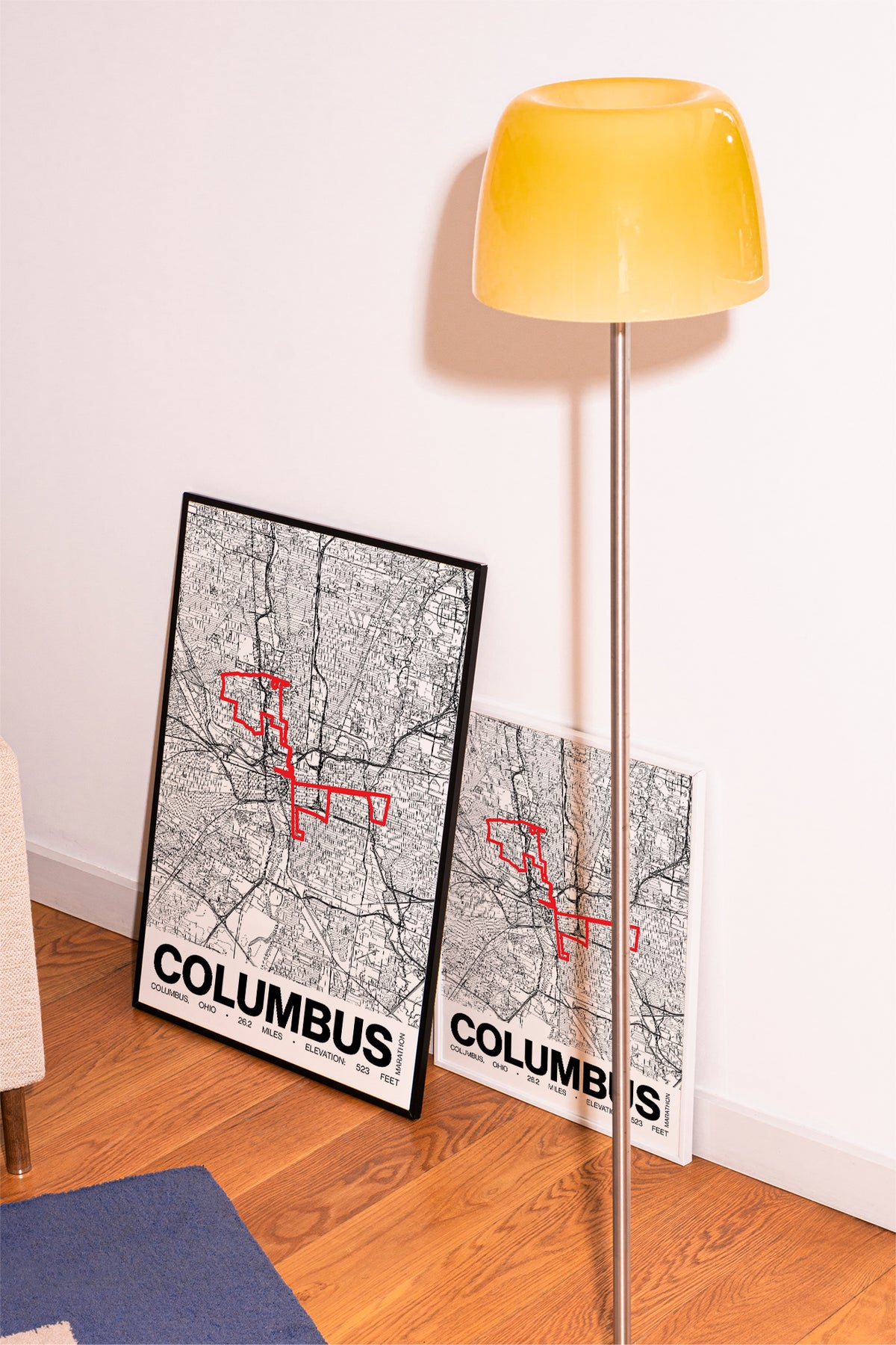 Columbus Marathon Poster - Grid Style