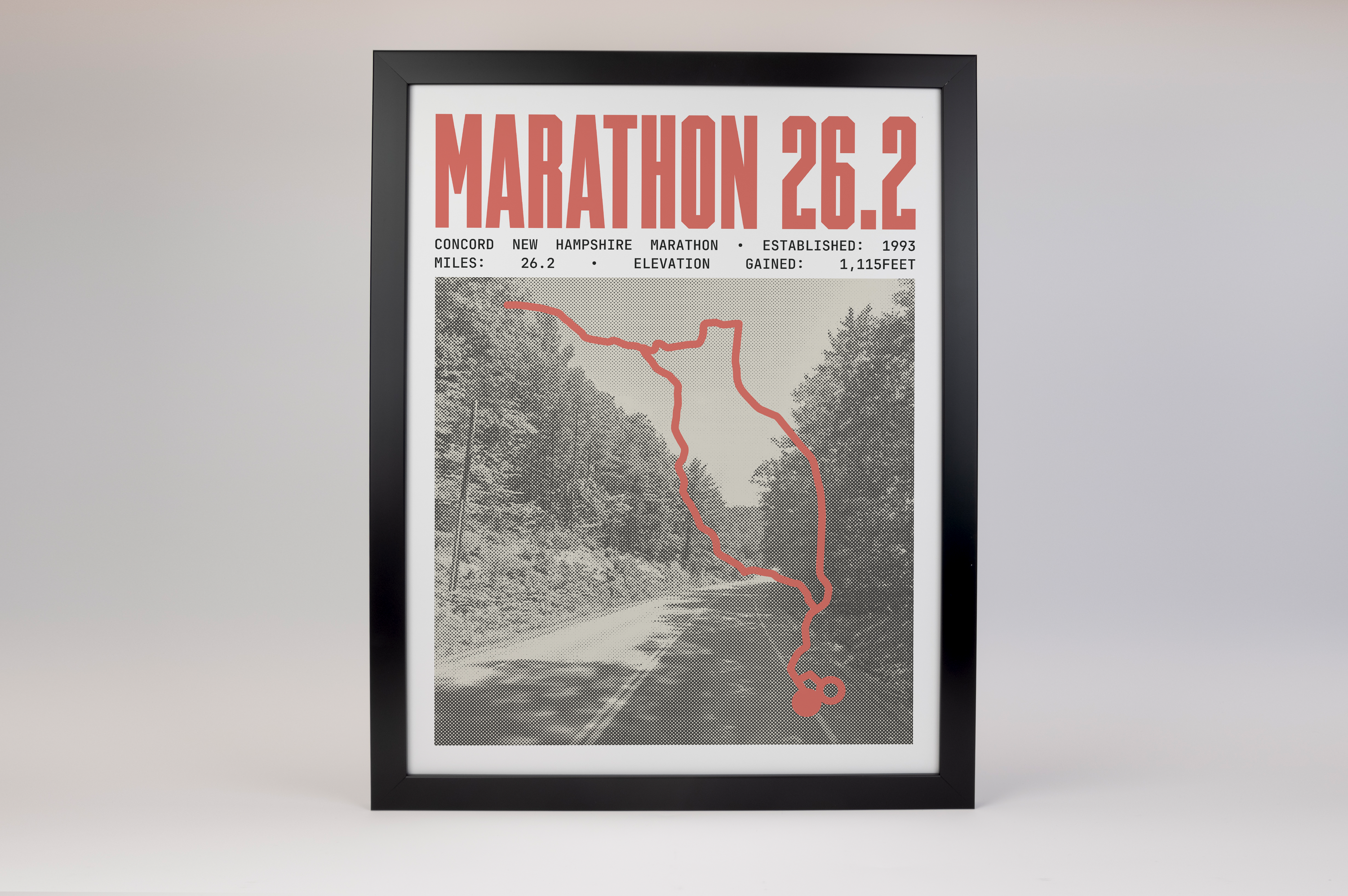Concord New Hampshire Marathon Poster