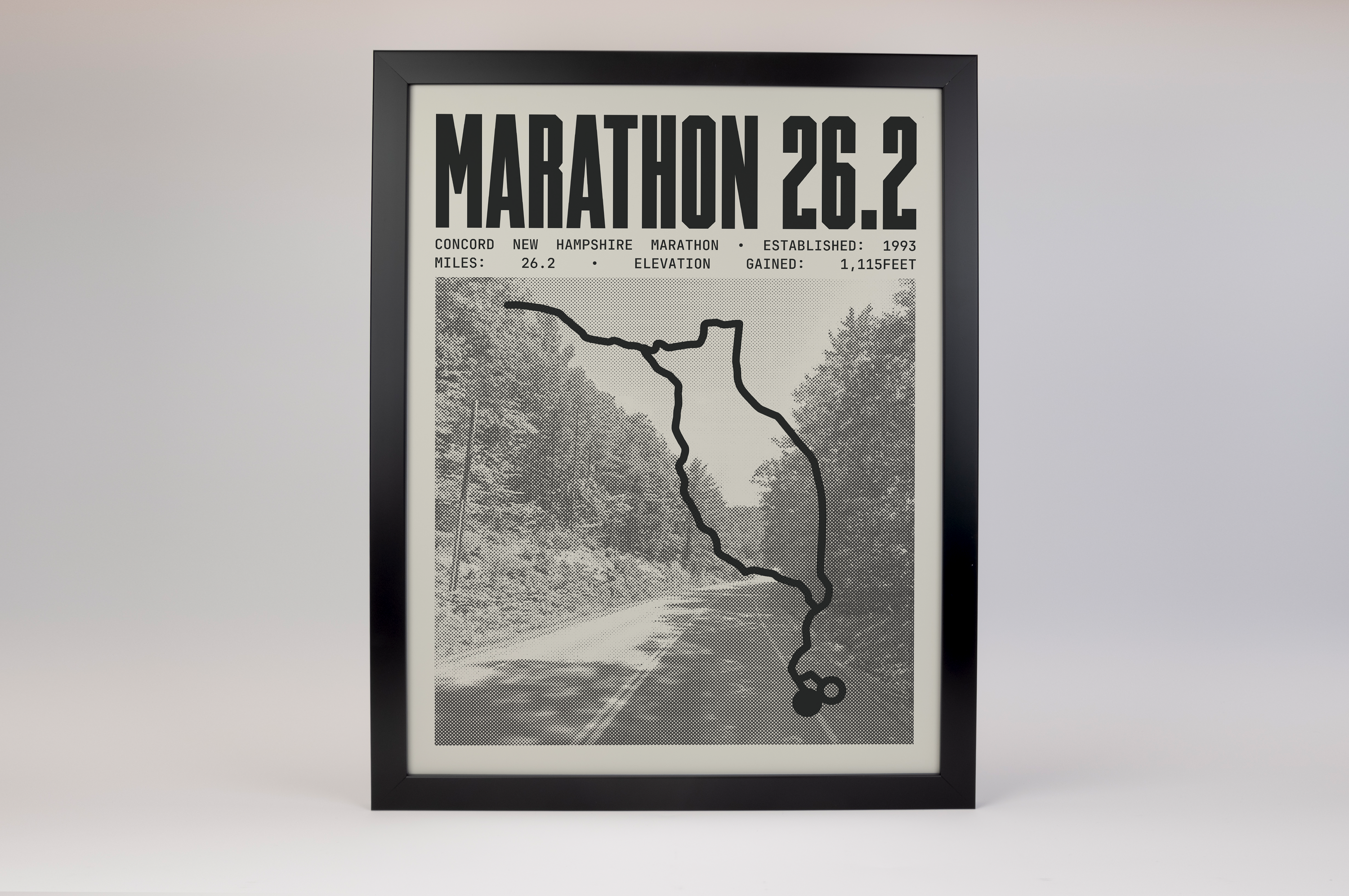 Concord New Hampshire Marathon Poster