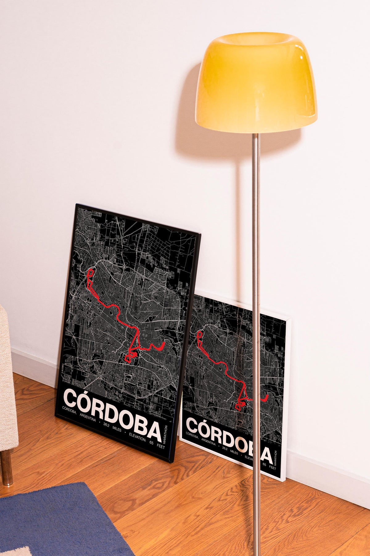 Cordoba Marathon Argentina Poster - Grid Style