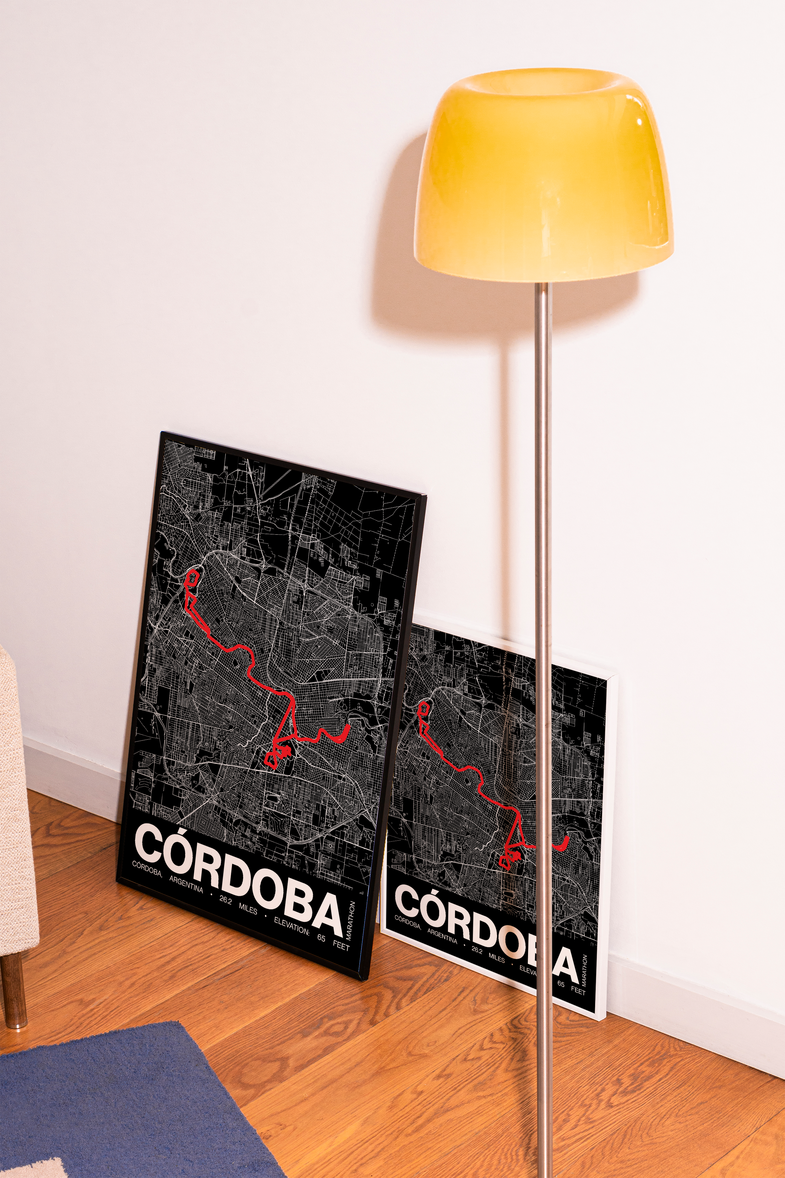 Cordoba Marathon Argentina Poster - Grid Style