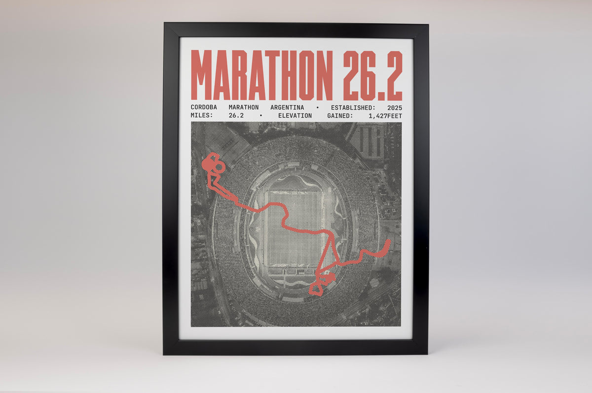 Cordoba Marathon Argentina Poster