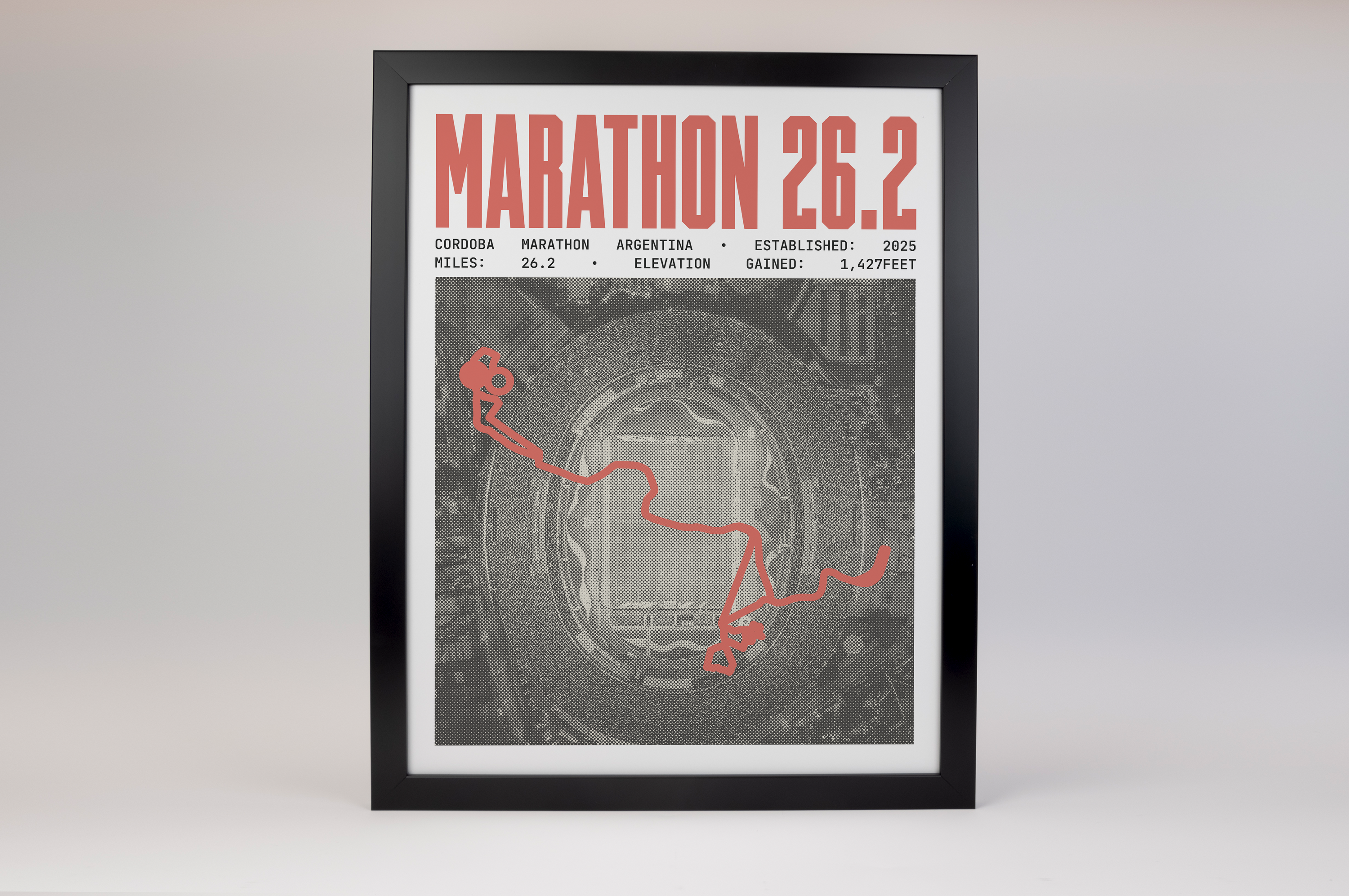 Cordoba Marathon Argentina Poster