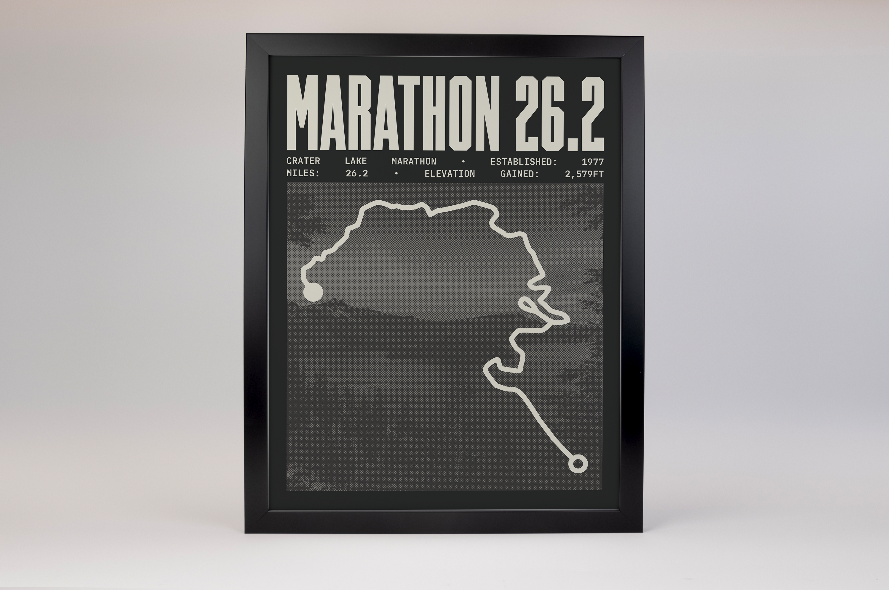 Crater Lake Marathon (Crater Lake Rim Runs) Poster