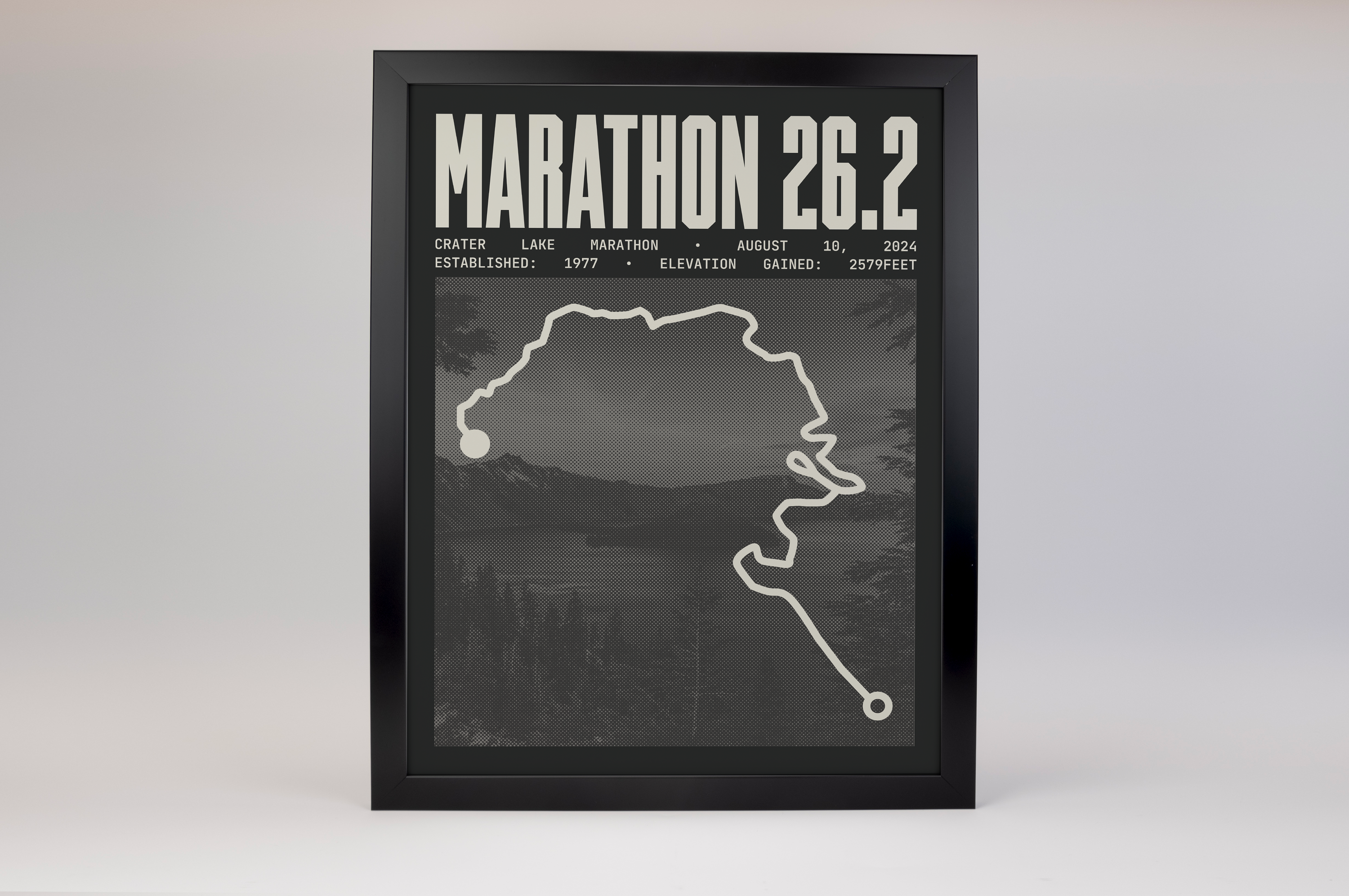 Crater Lake Marathon (Crater Lake Rim Runs) Poster