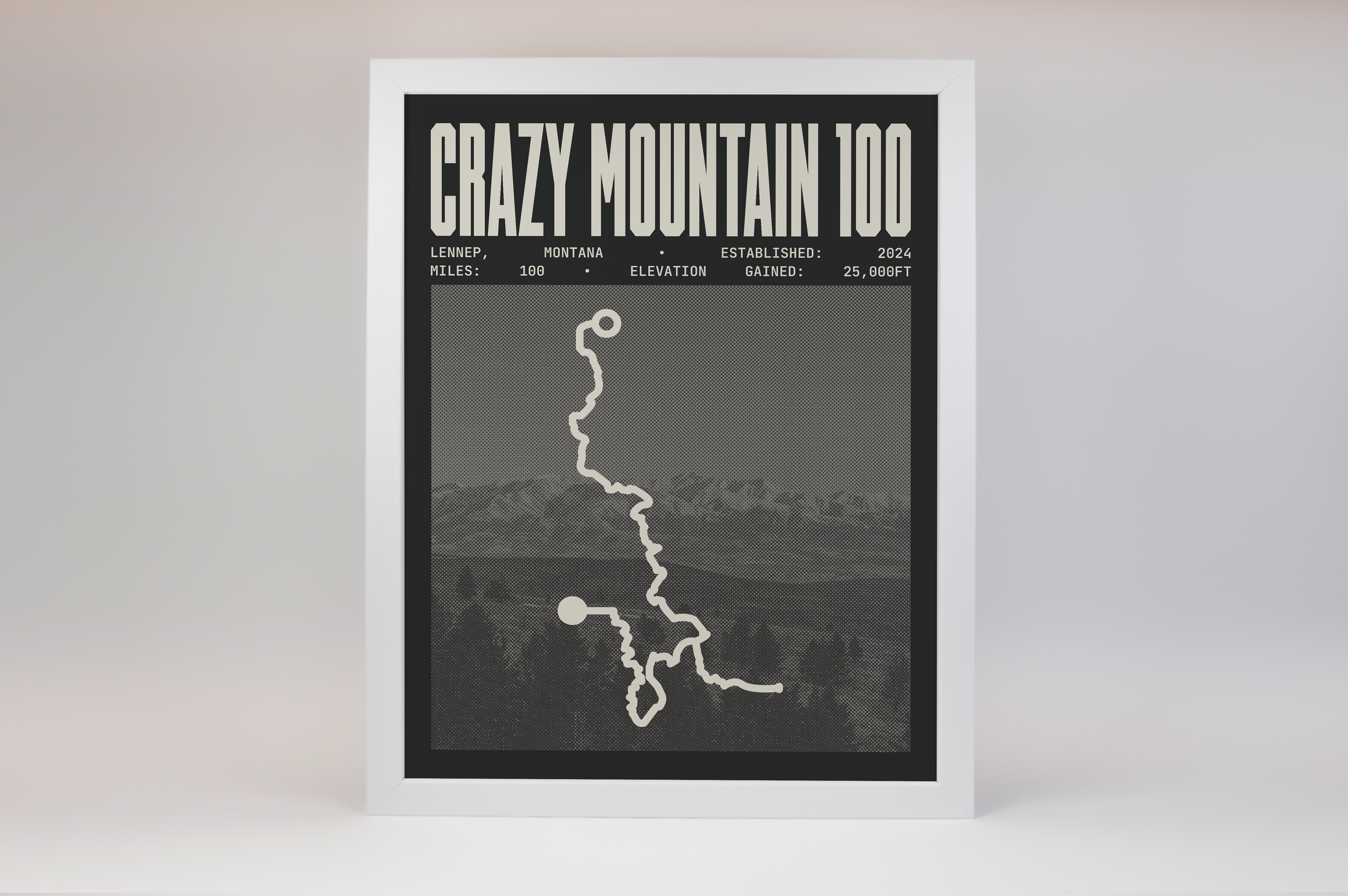 Crazy Mountain 100 Endurance Run Poster