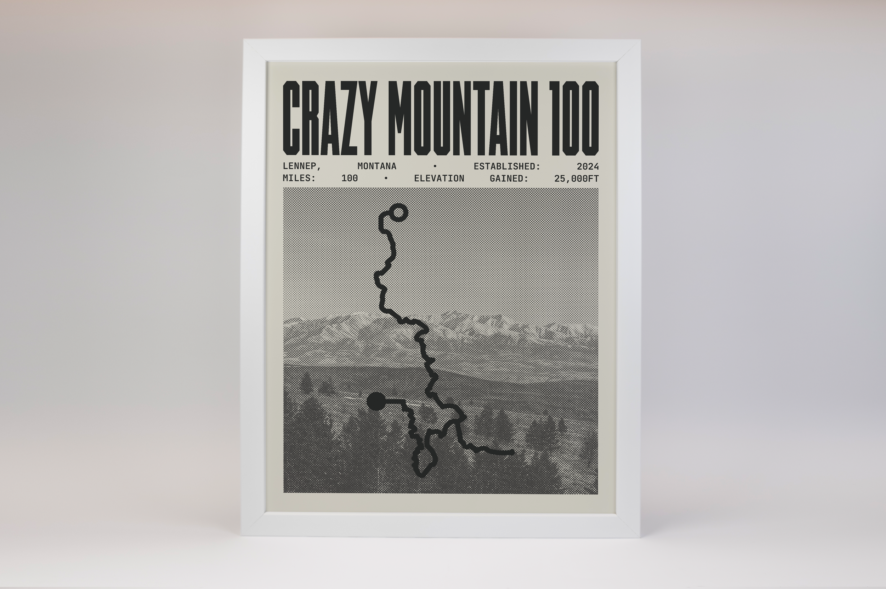 Crazy Mountain 100 Endurance Run Poster