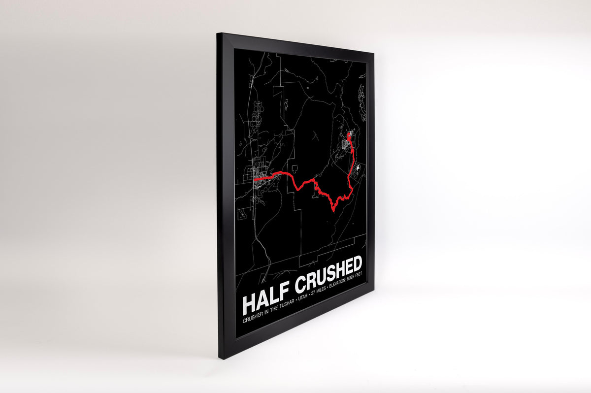 Crusher in the Tushar 37 Mile Half Crushed Poster - Grid Style