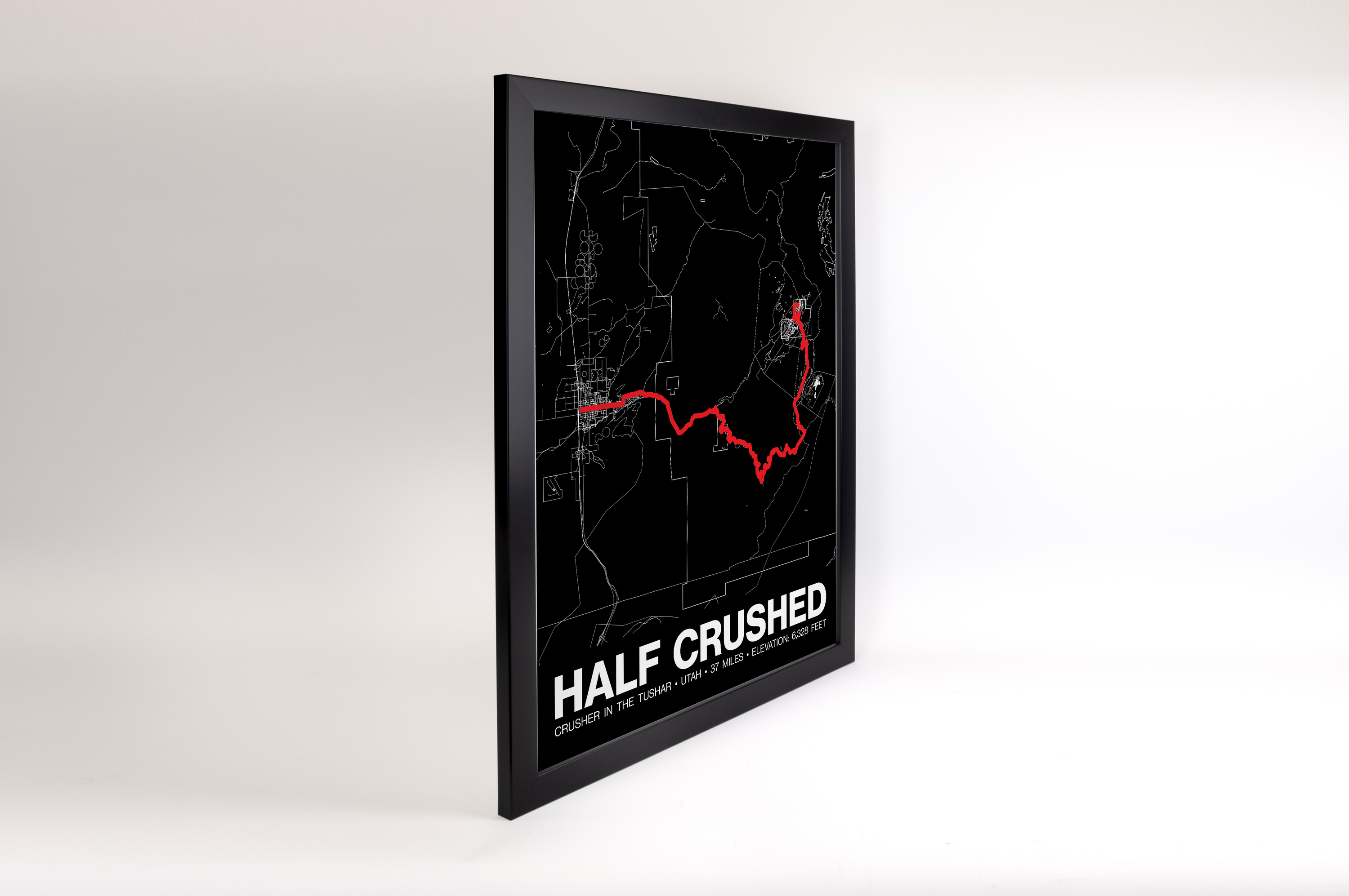 Crusher in the Tushar 37 Mile Half Crushed Poster - Grid Style