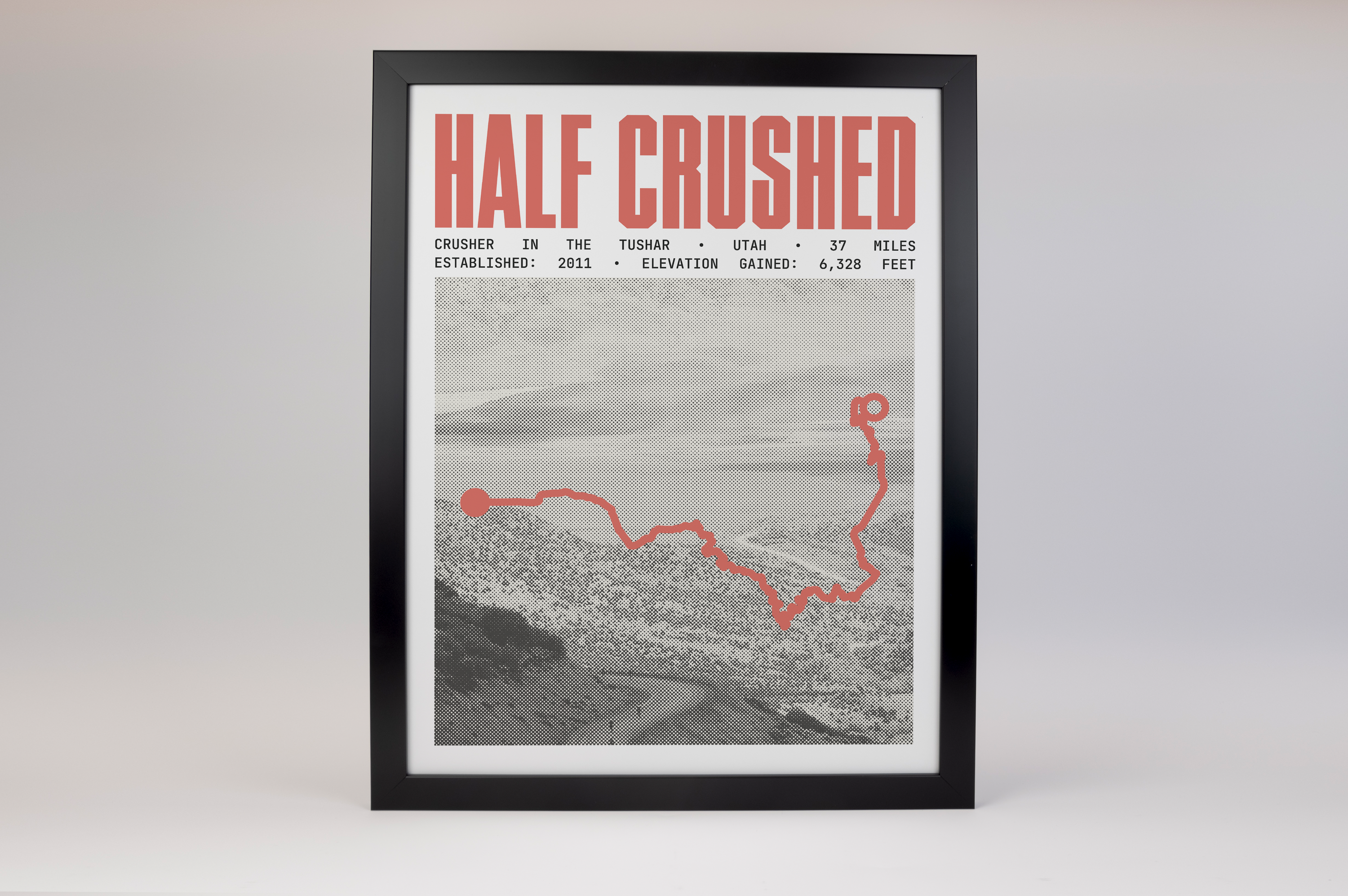 Crusher in the Tushar - 37 Mile Half Crushed Poster