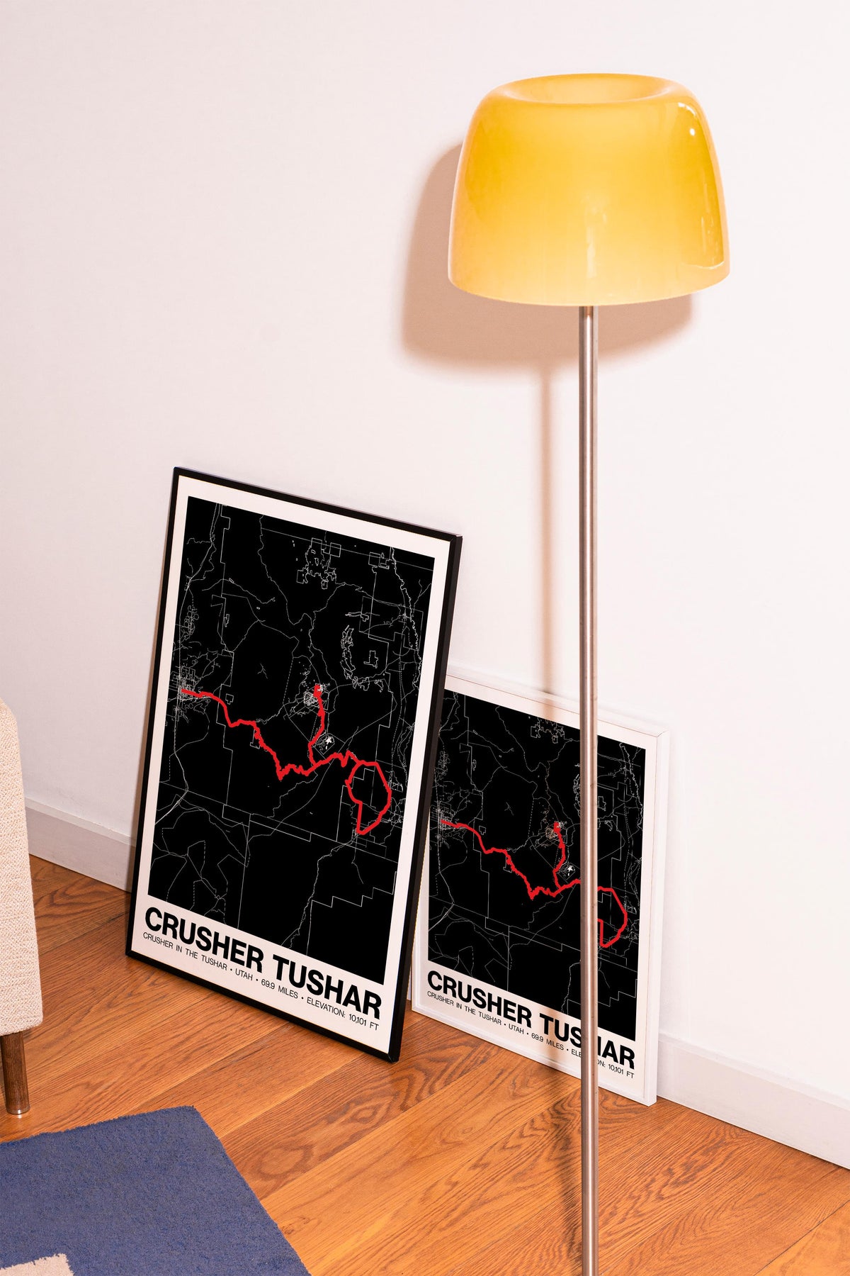 Crusher in the Tushar 69.9 Miles Poster - Grid Style