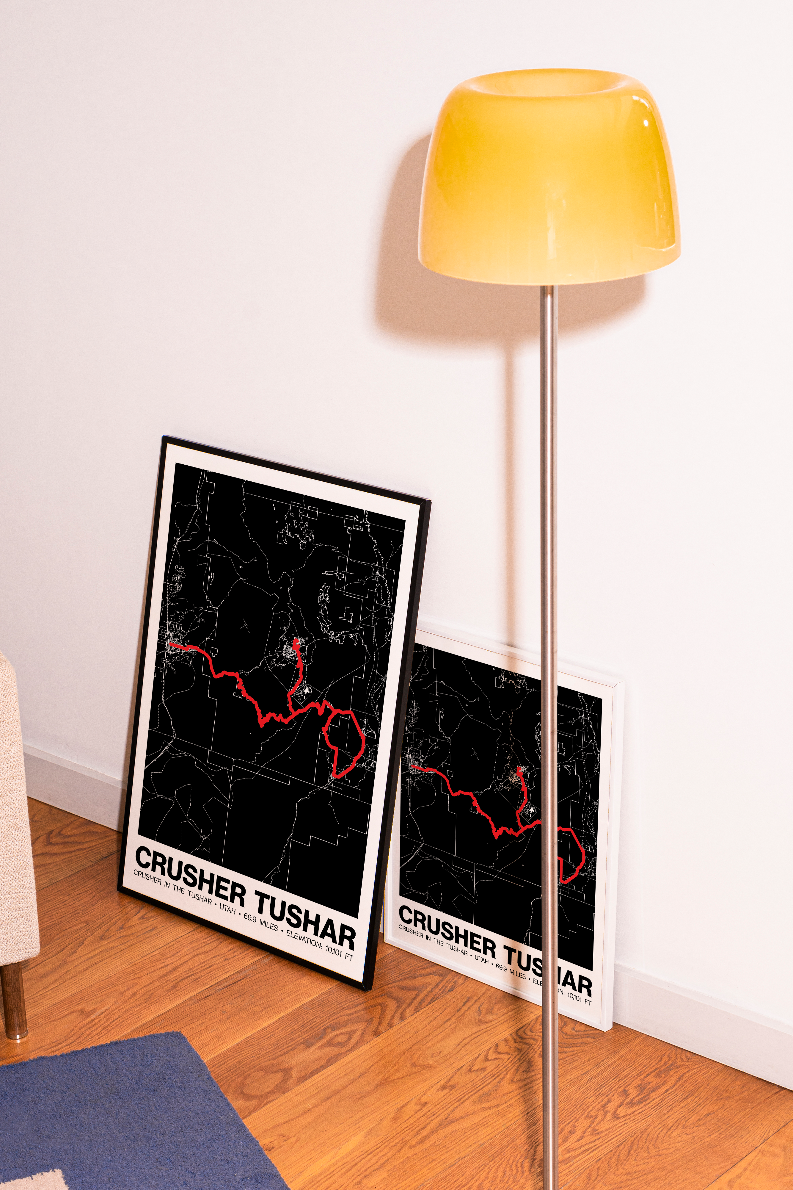 Crusher in the Tushar 69.9 Miles Poster - Grid Style
