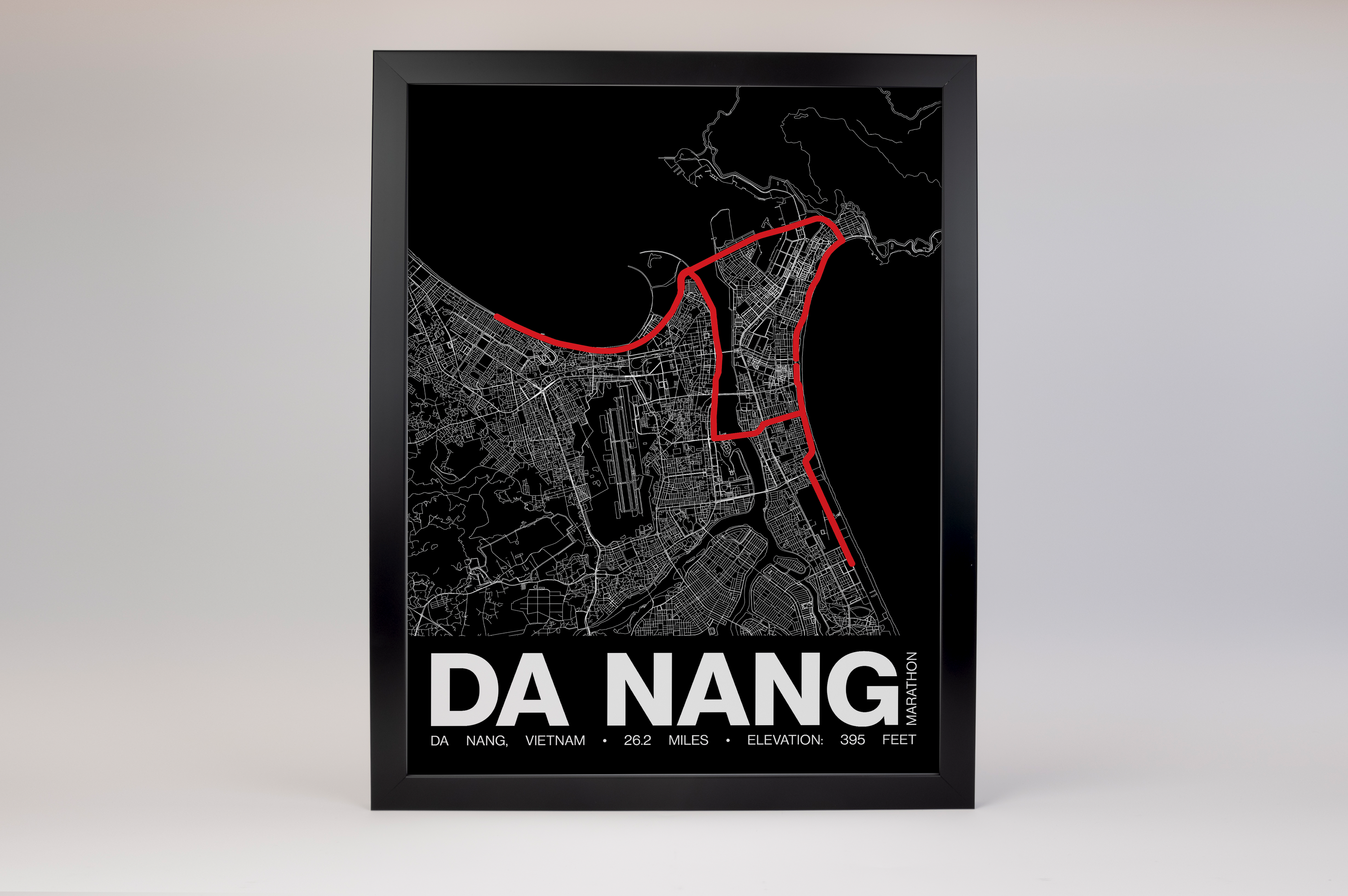 Da Nang International Marathon Poster - Grid Style